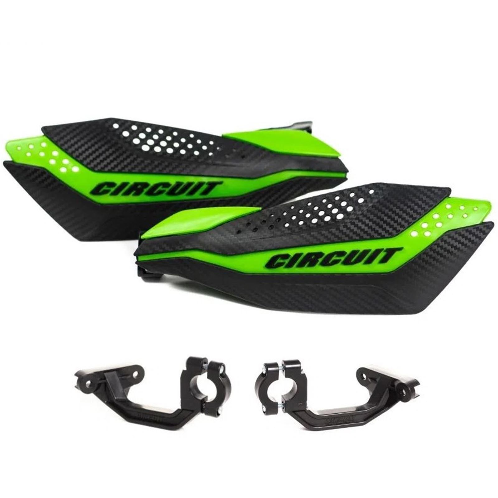 Circuit Equipment Dakar Universal Handguards Carbon Green