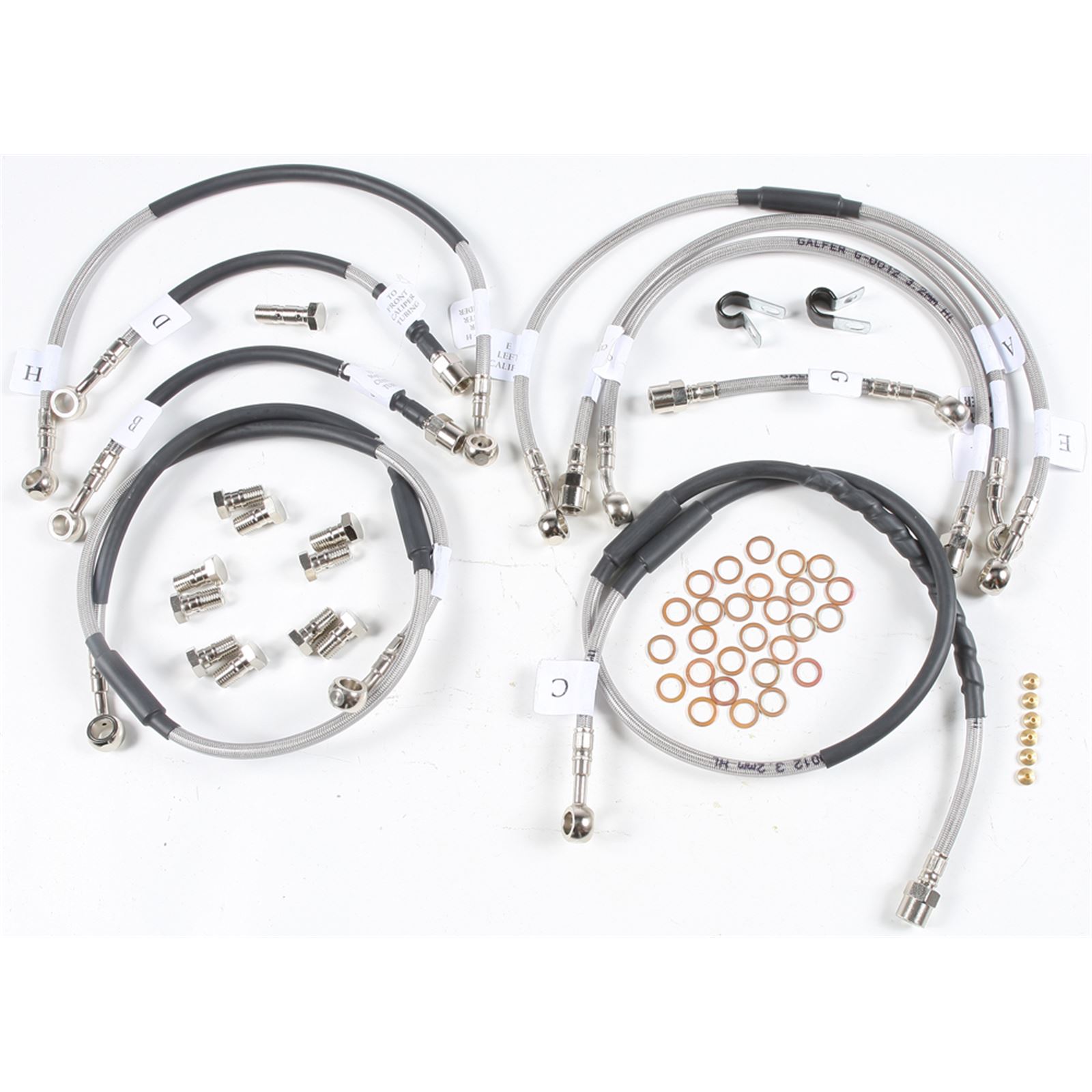 Galfer Brakes D7719 Sportbike Stainless Steel Hydraulic Brake Line