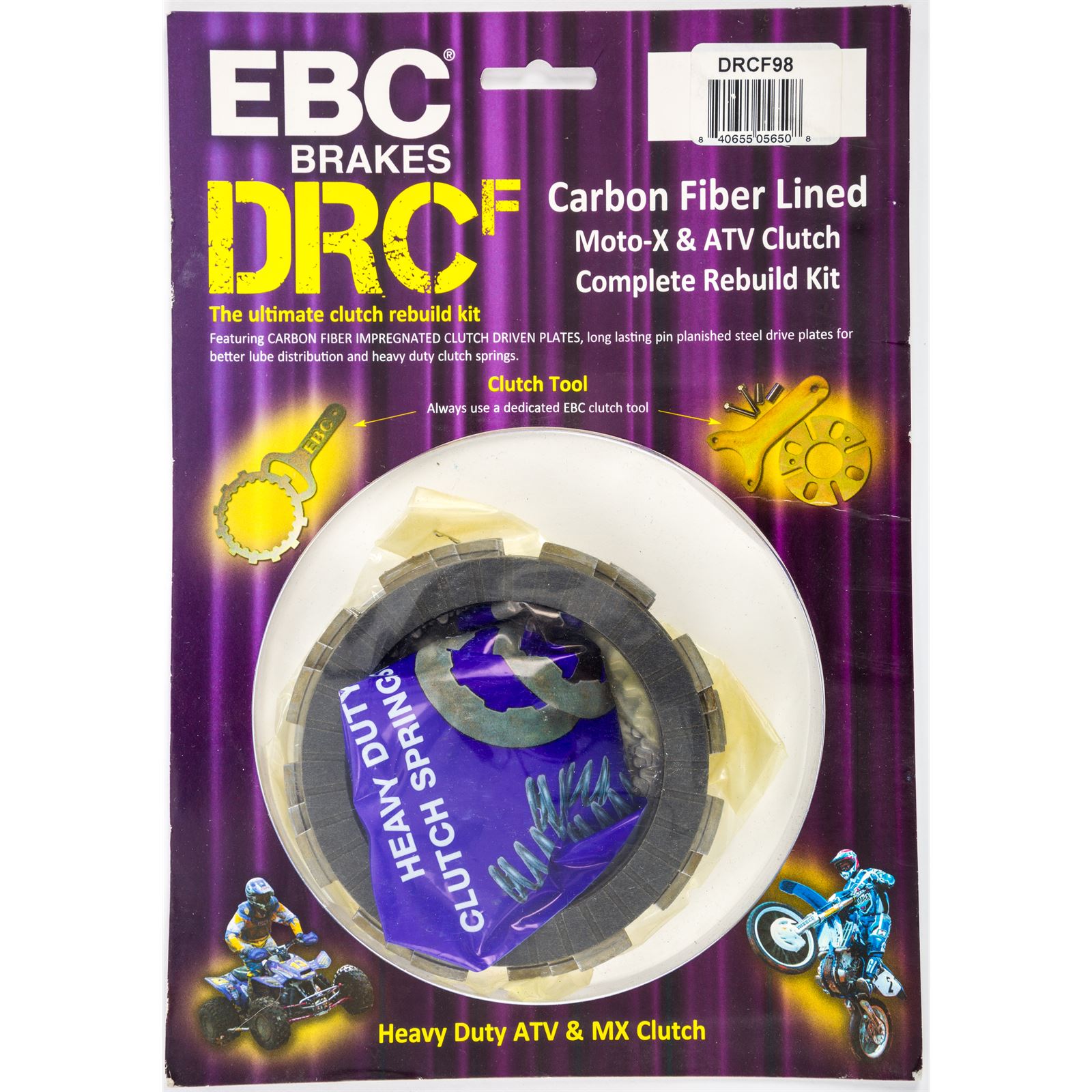 EBC-Brakes DRCF Carbon Fibre Lined Clutch Rebuild Kit :ebc-DRCF230