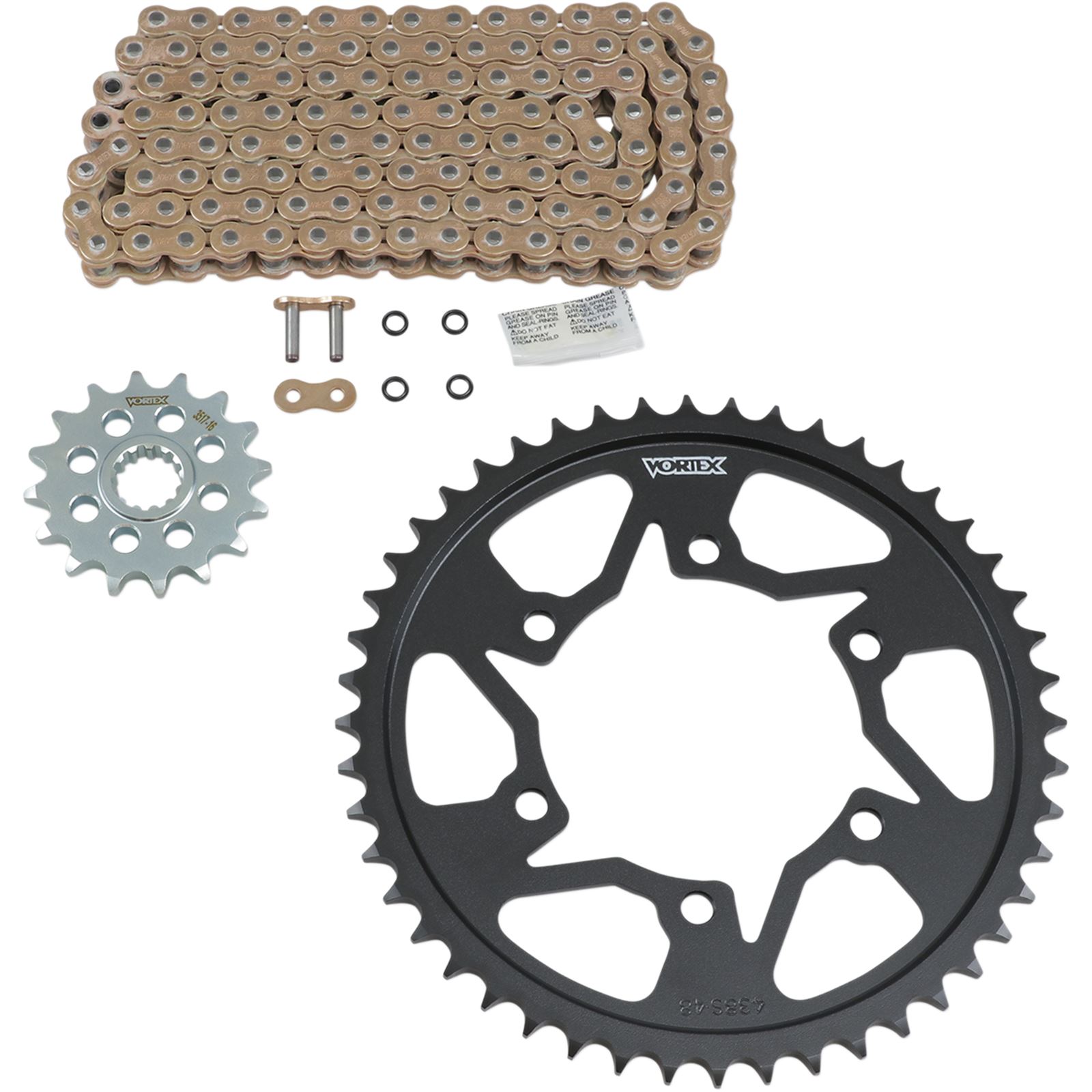 Vortex Performance Links Chain & Sprocket Kit - Motorcycle, ATV