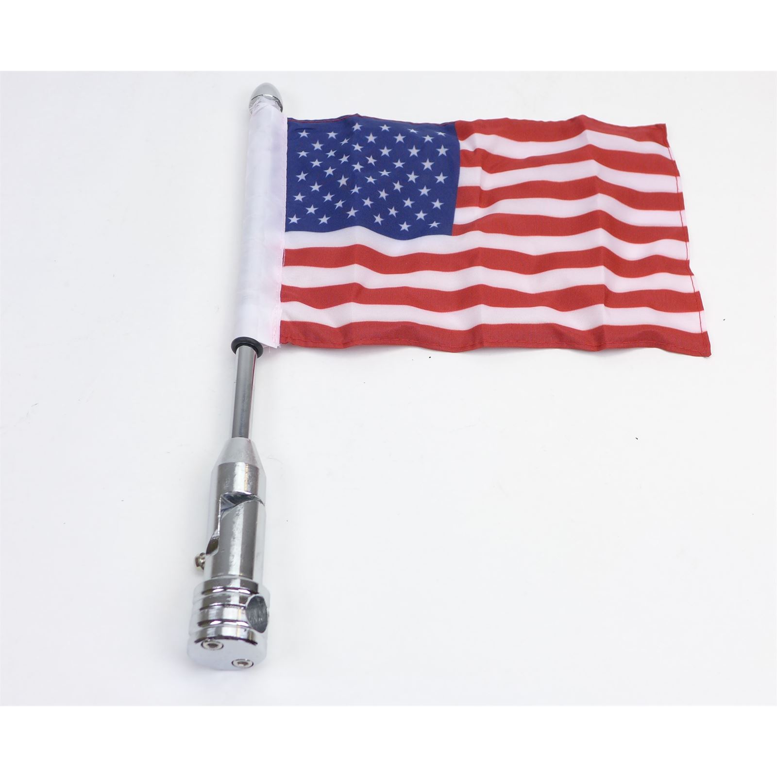 2FastMoto Motorcycle Flag Pole Mount and 6 x 9 Includes Fire Fighter &  American