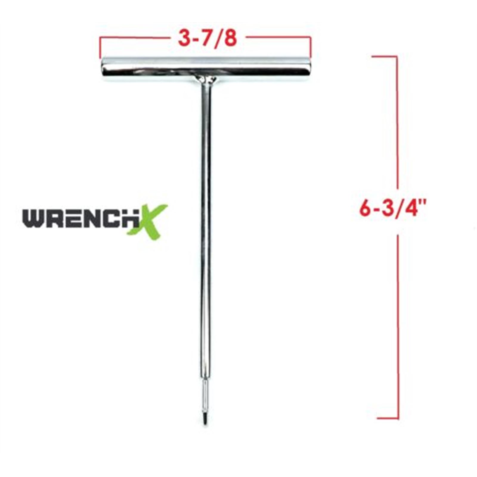 Wrench-X Products Heavy Duty Chrome T-Handle Spring Hook Puller