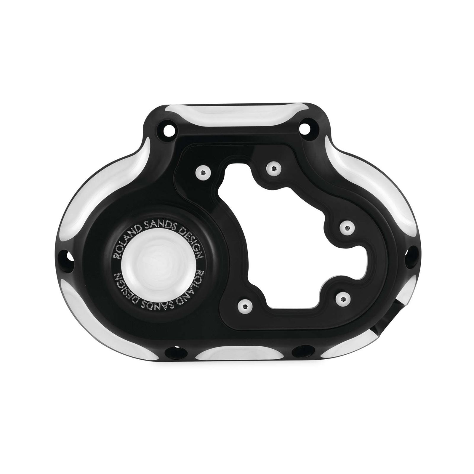 Roland Sands Design Clutch Cover for V-Twin, Clarity Cable Contrast Cut