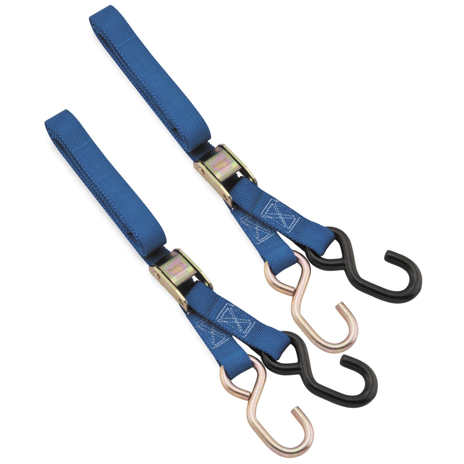  Heavy Duty Ratchet Strap 8' x 1-1/2 Motorcycle Ratchet Tie  Down Straps (Pack of 4) with Safety Snap Hooks & Soft-tie D Ring - Secure  Motorcycles, Dirt Bikes, ATVs, UTVs, and