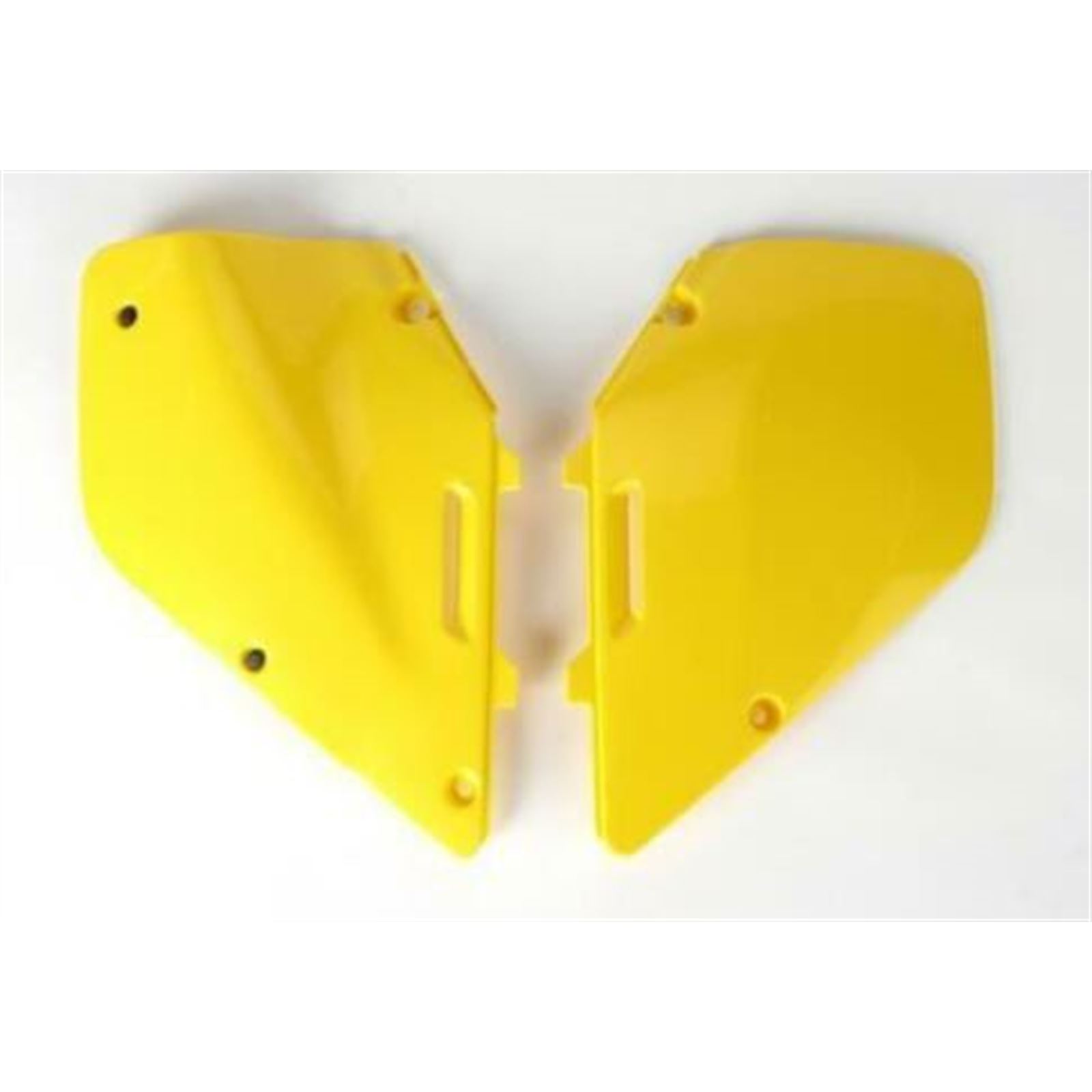UFO Plastics Side Number Plates For Suzuki Yellow