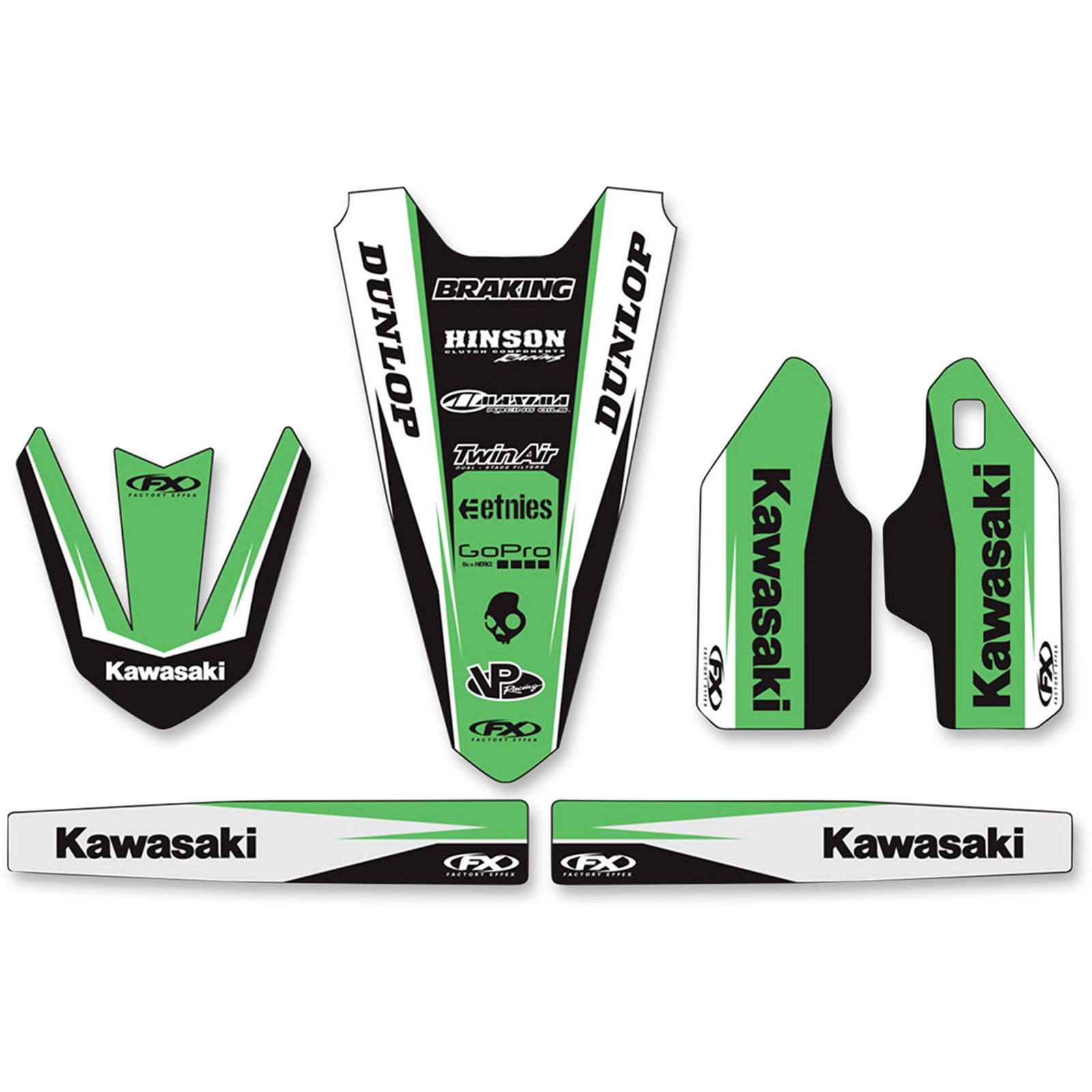エフェクト(C&A) Factory Effex Trim Kit Graphic - Kawasaki is at Motomentum