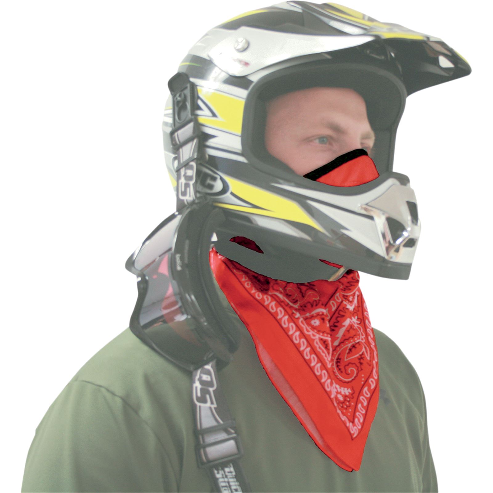 ATV-Tek Pro Series Rider Bandana Dust Mask Black BDMBLK 