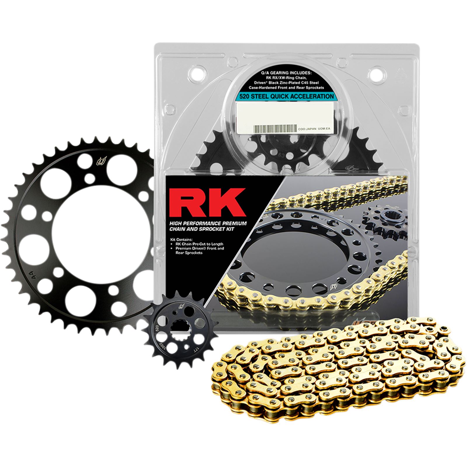 RK 525 MAXX 120 RR 525 Max-X Chain -120リンク-赤-