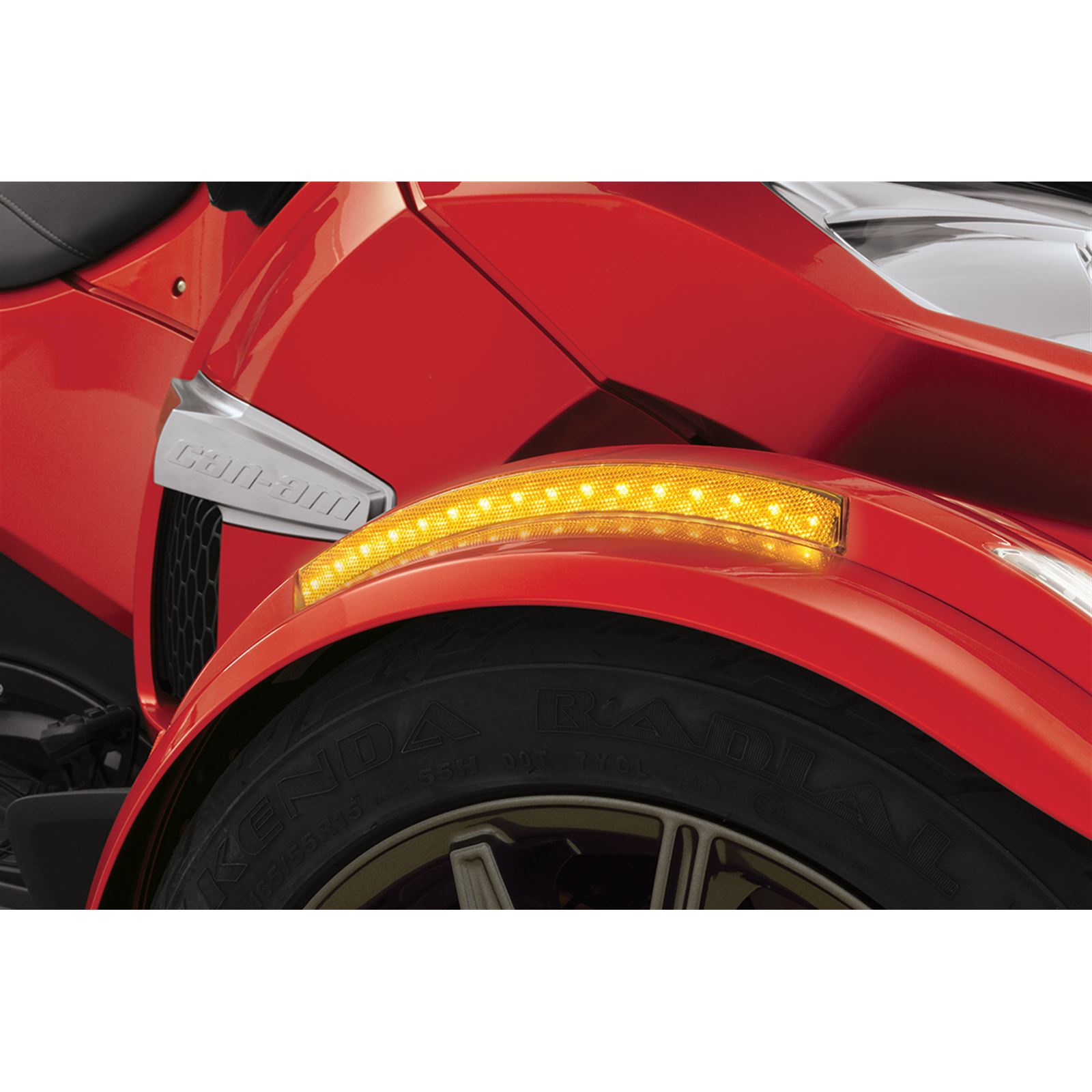 Show Chrome Front Fender LED Reflector - Can-Am