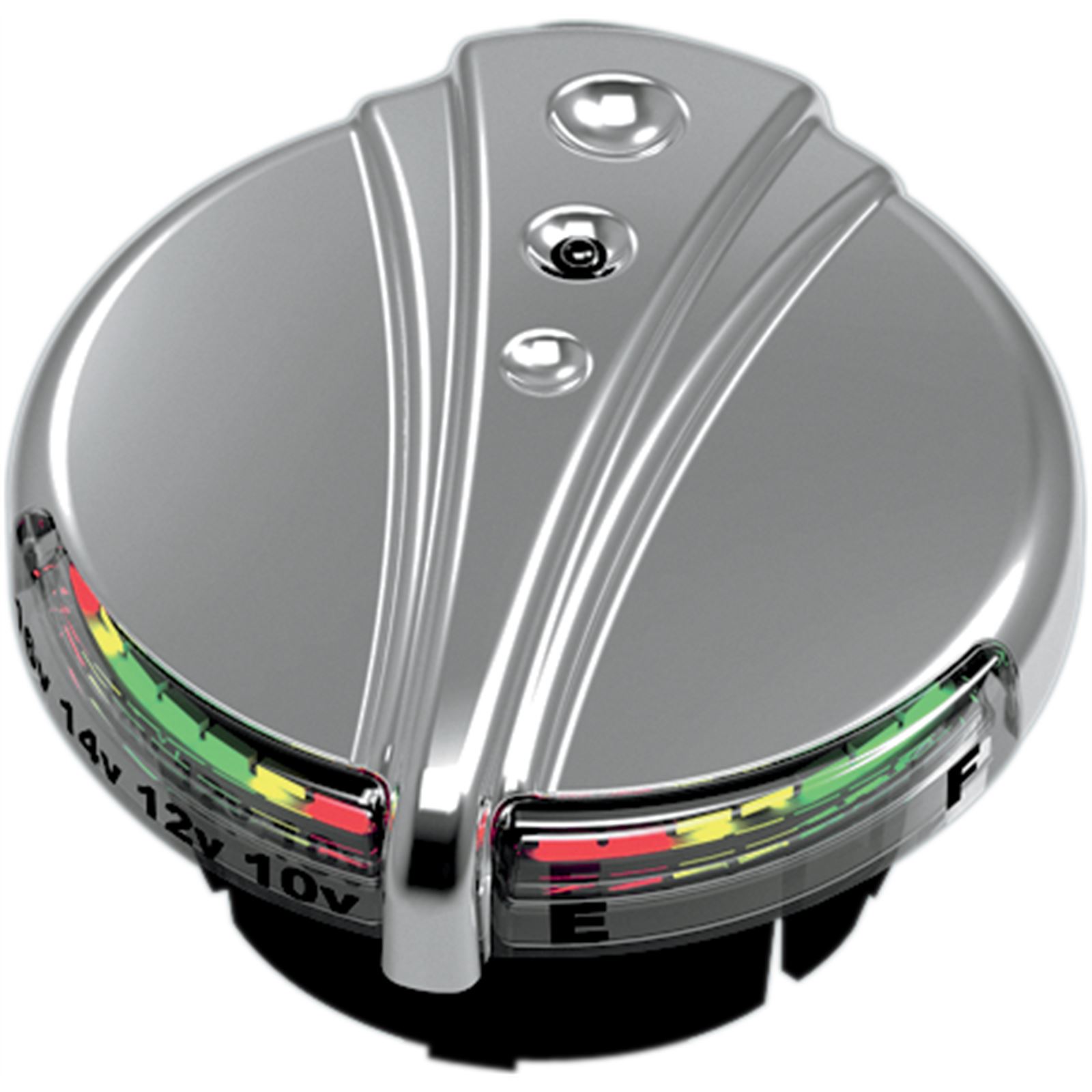 Kuryakyn Gas Cap with LED Fuel and Battery Gauge
