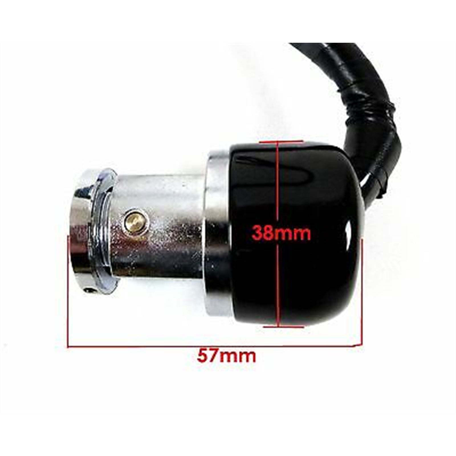 2FastMoto Round Key Ignition Switch Chrome 2-Position - Harley Style ...