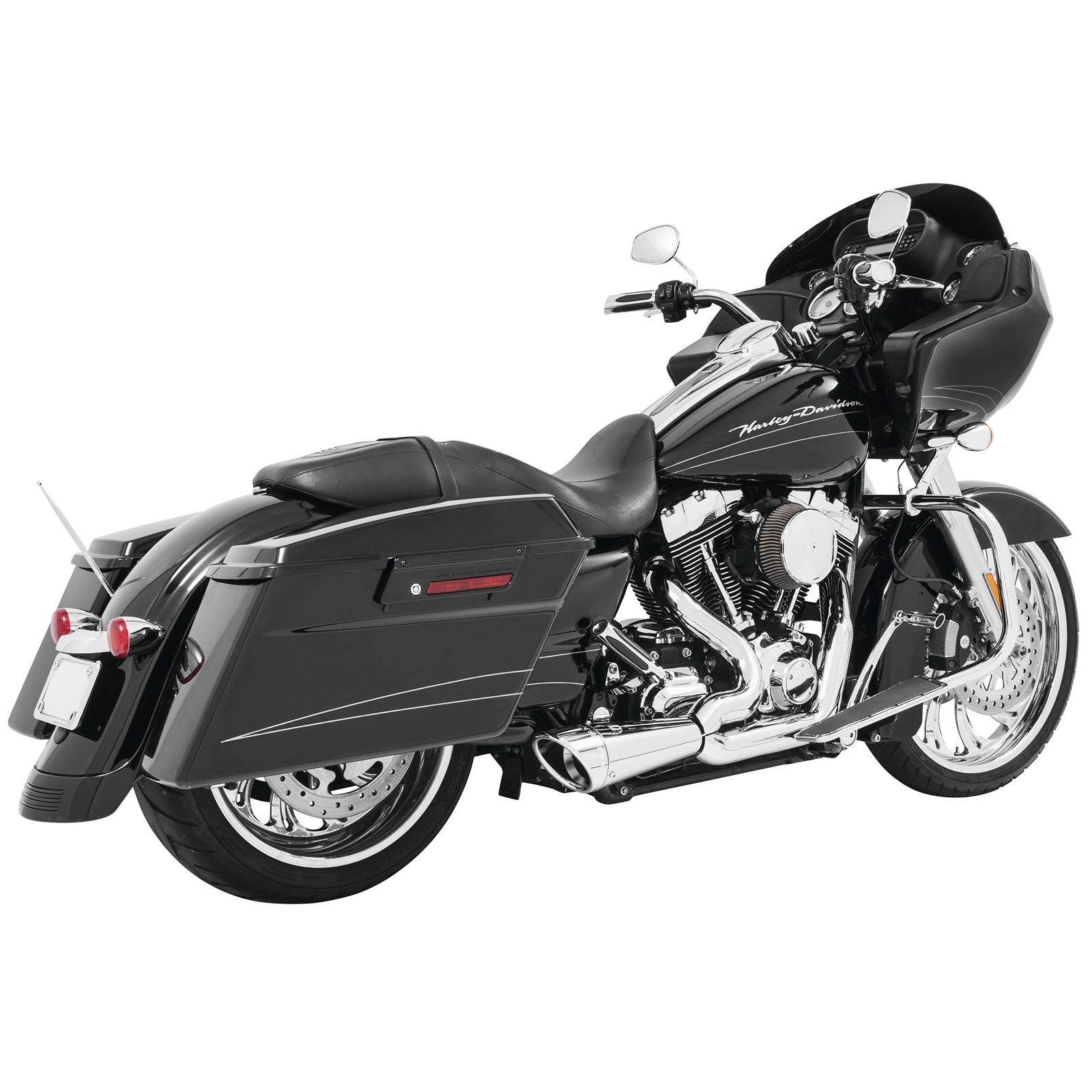 Freedom Performance HD00844 Combat 2:1 Shorty Exhaust System - Black/Black