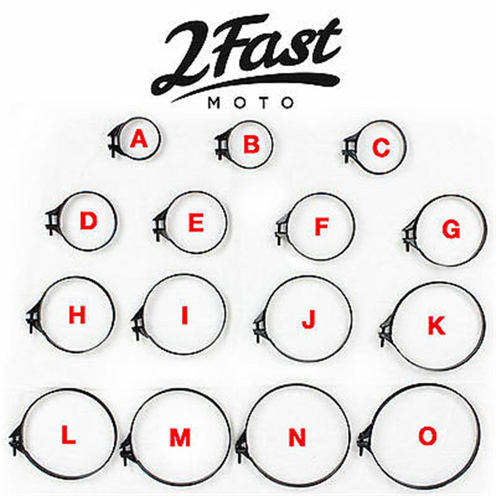 2FastMoto Carb Intake Air Box Filter Band Clamp 4649mm Motorcycle