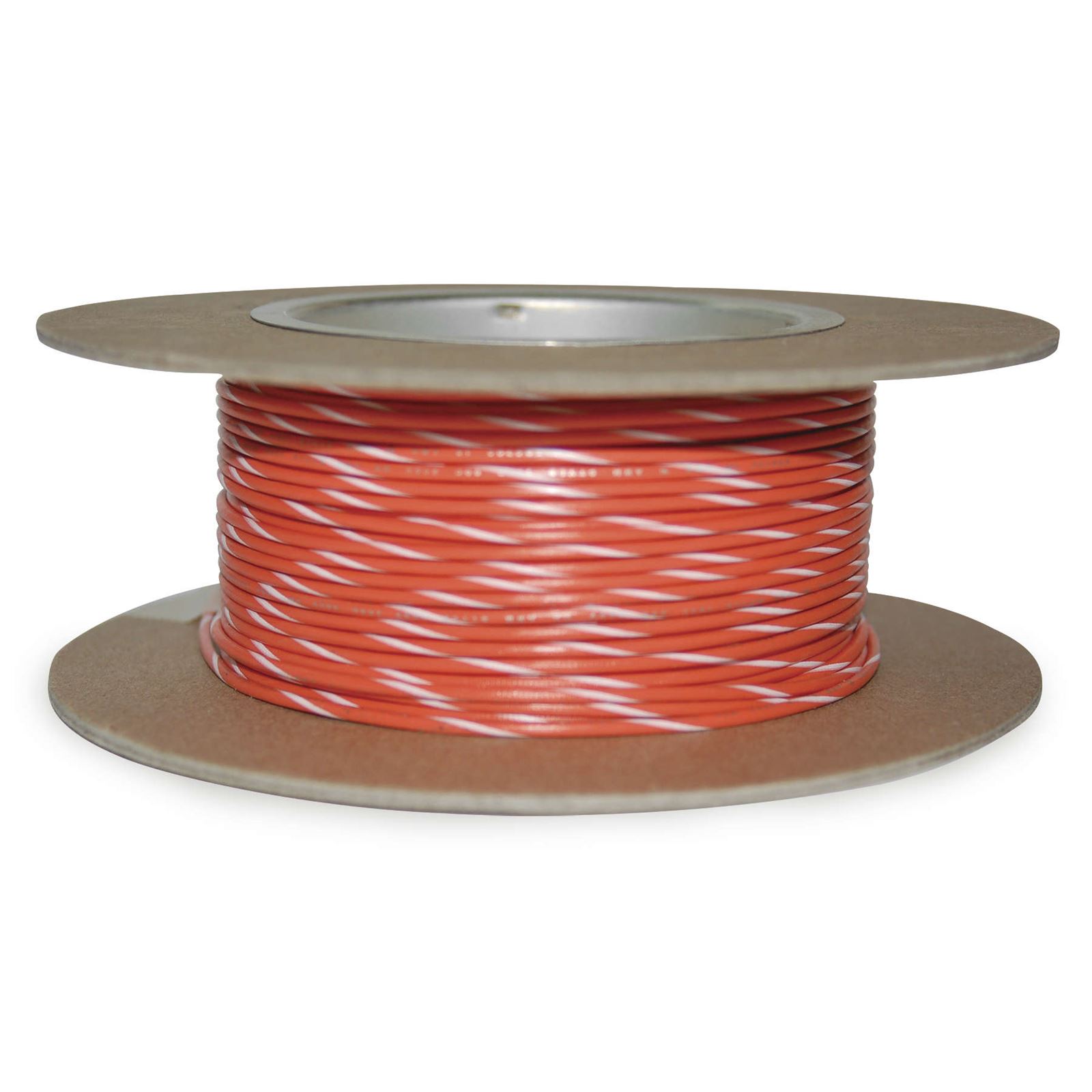 Namz 100' Wire Spool - 18 Gauge - Orange/White is at