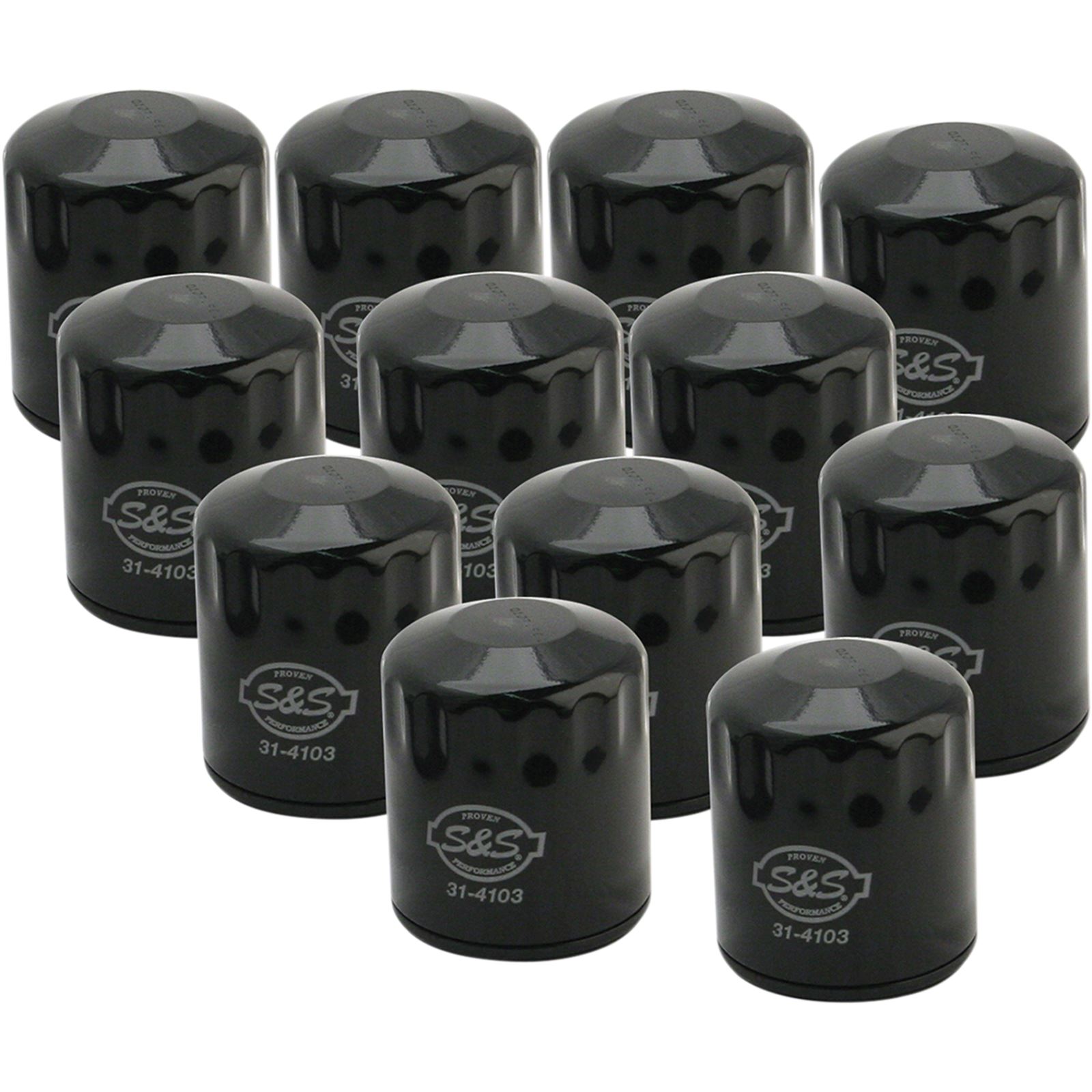 S&S Cycle Oil Filter - Black - 12/Pack