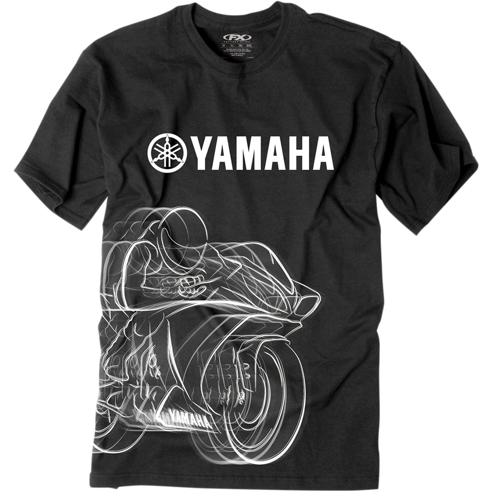 Factory Effex Yamaha R1 Tee Shirt -  Black -  2X-Large