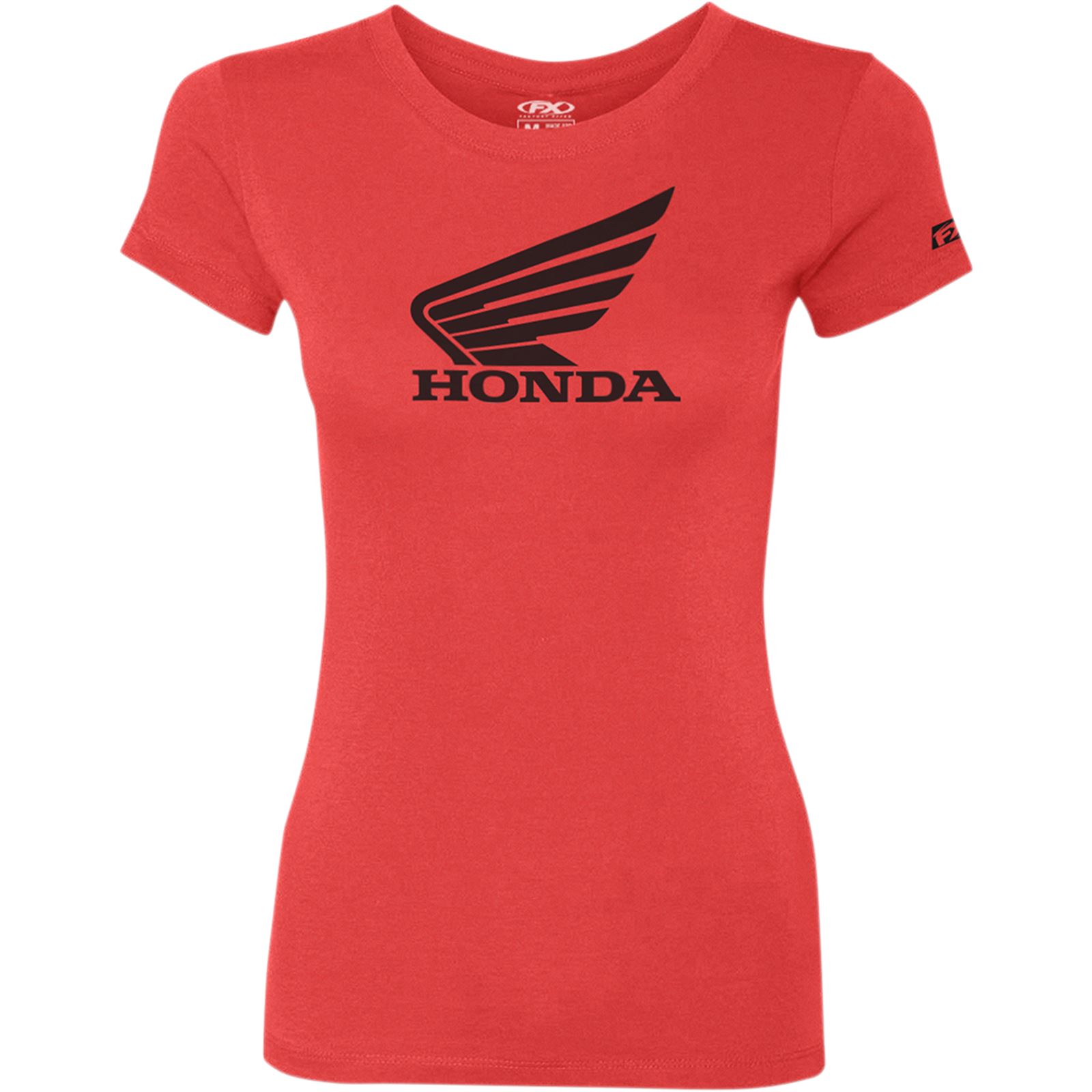 Factory Effex Women's Honda Wing Tee Shirt - Red - Medium