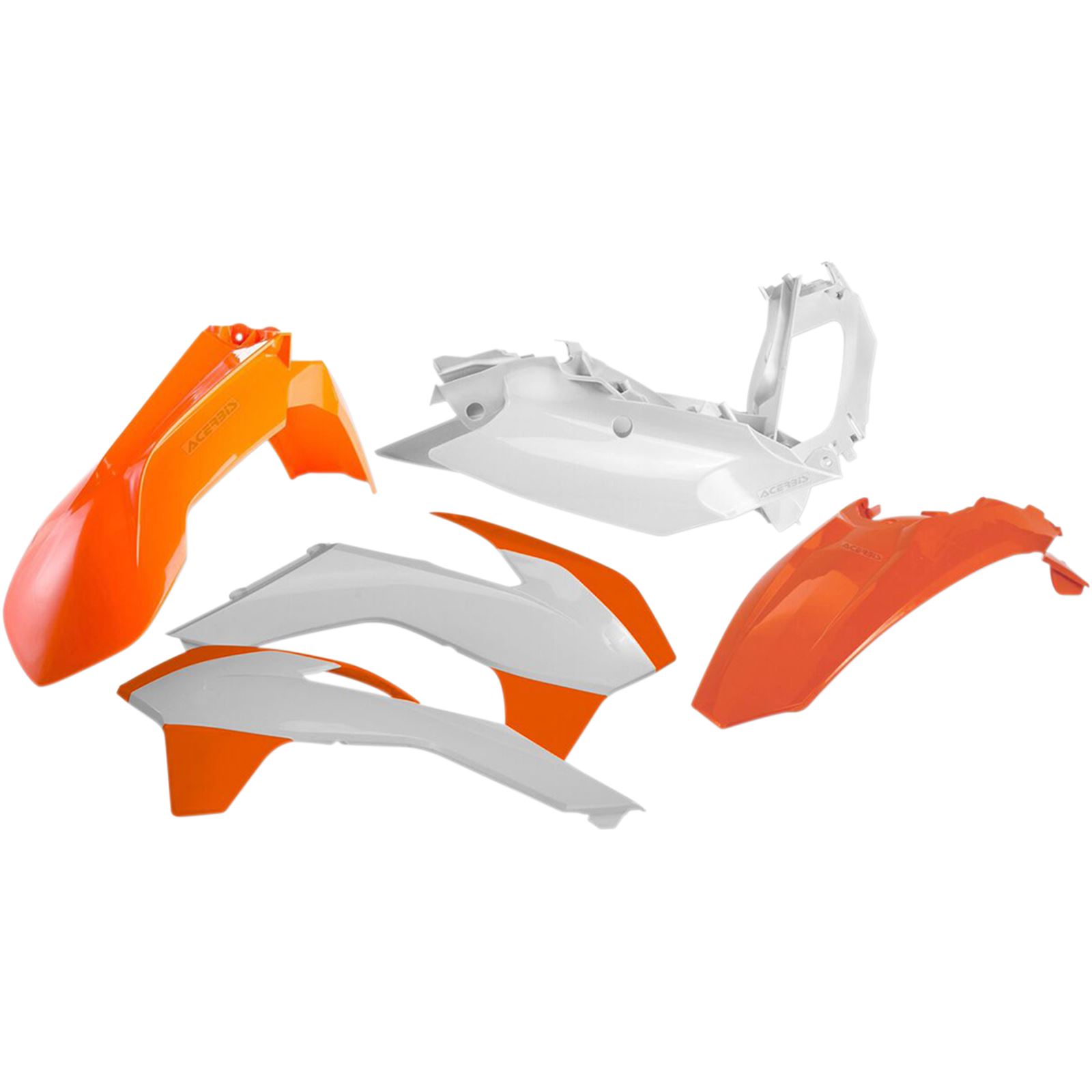 Acerbis Plastic Body Kit - Orange/White