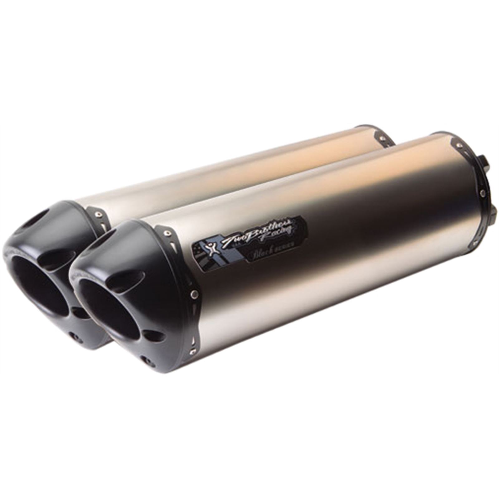 Two Brothers Racing Black Series M-2 Aluminum Canister Slip-On Exhaust System 005-1470406V2-B