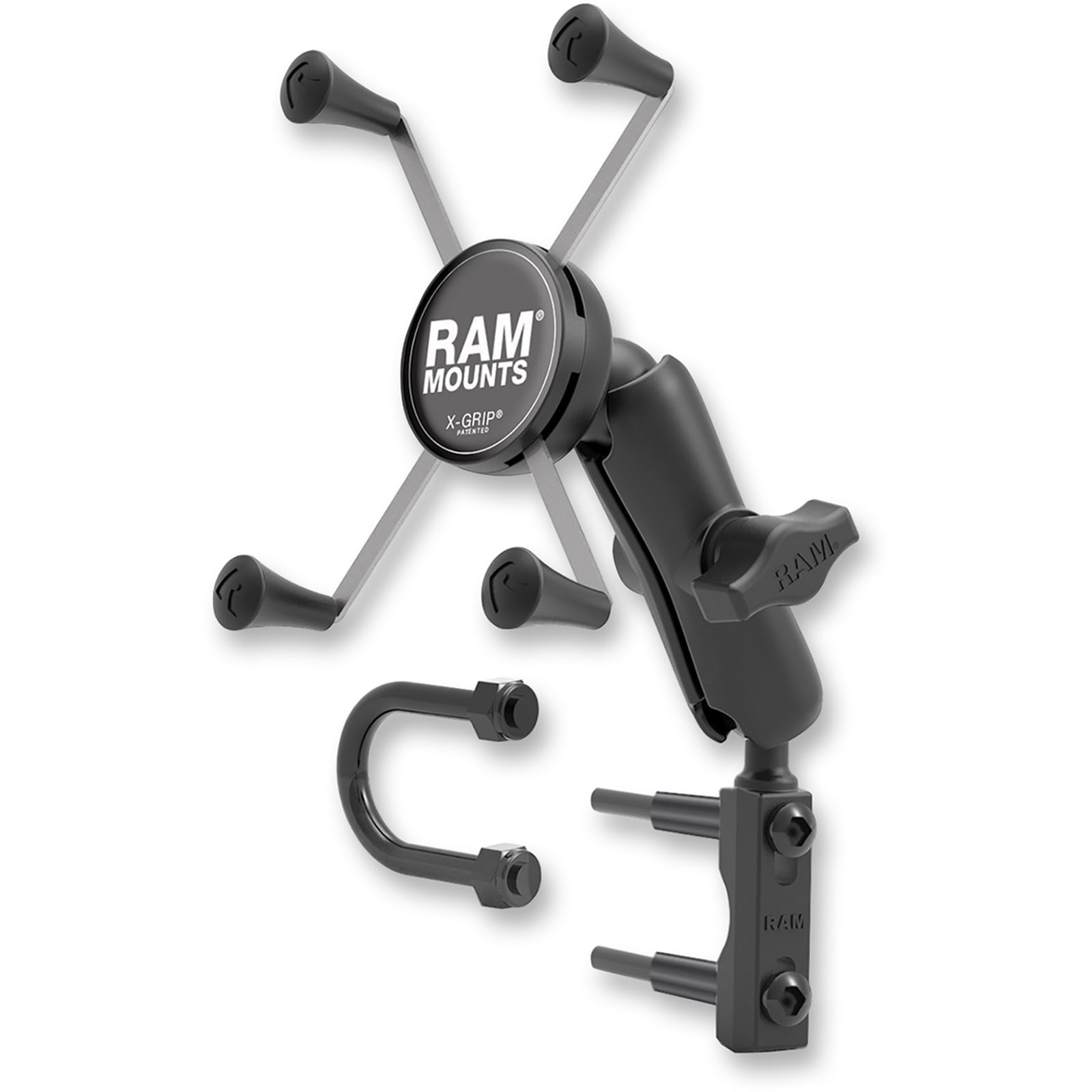 RAM Mounts X-Grip Small Phone Mount with RAM Snap-Link Tough-Claw  RAM-HOL-UN7-400U for Motorcycle, ATV/UTV, Bike