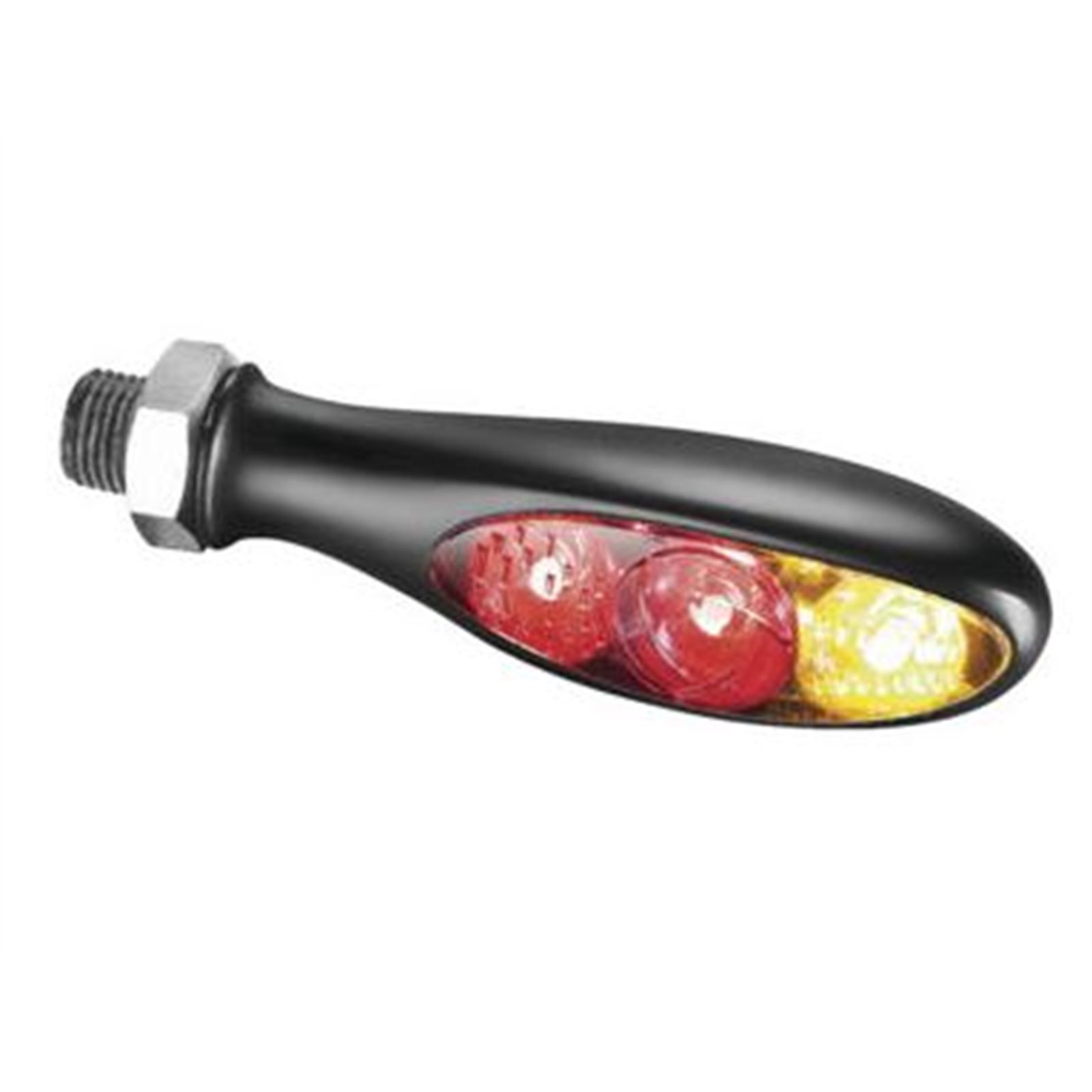 Kuryakyn Kellermann Micro 1000 Marker Lights - Rear - Red/Amber LED - Smoke Lens