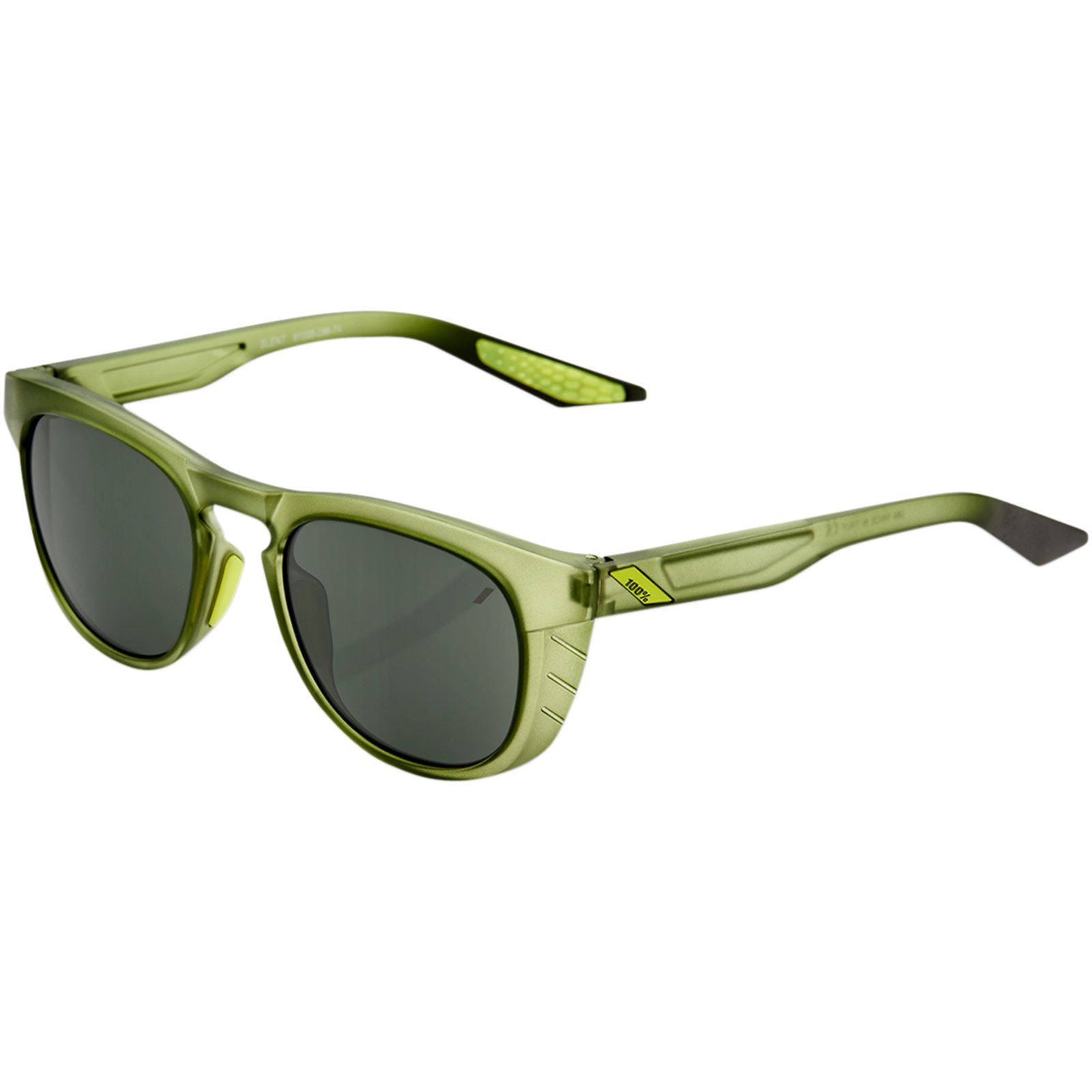 100% Slent Sunglasses - Olive - Grey Green