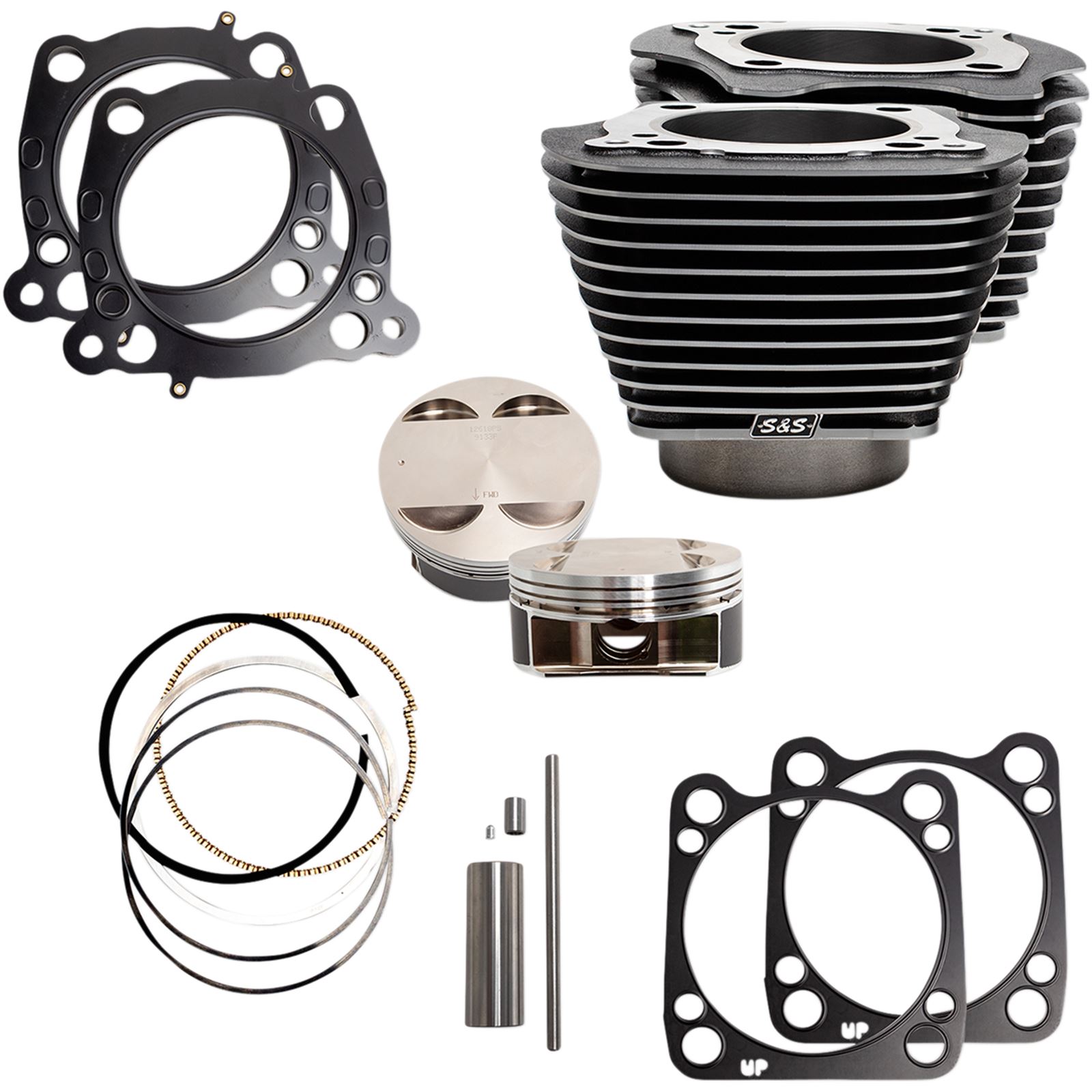 S&，S Cycle S&S Cycle 106 Replacement Piston Kit， 3.927 Bore， 10:1-