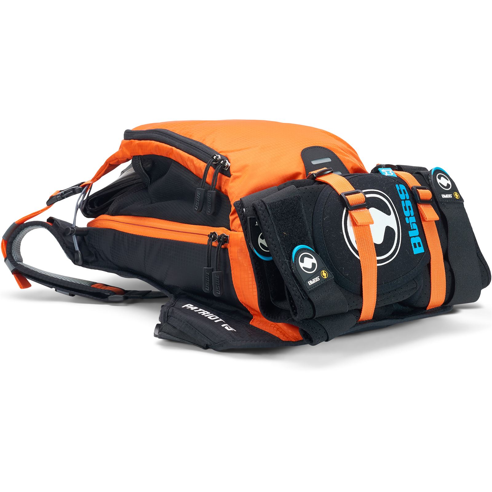 CE Back Protection USWE Patriot 15 Backpack 15L Bounce Free NDM™ Orange 