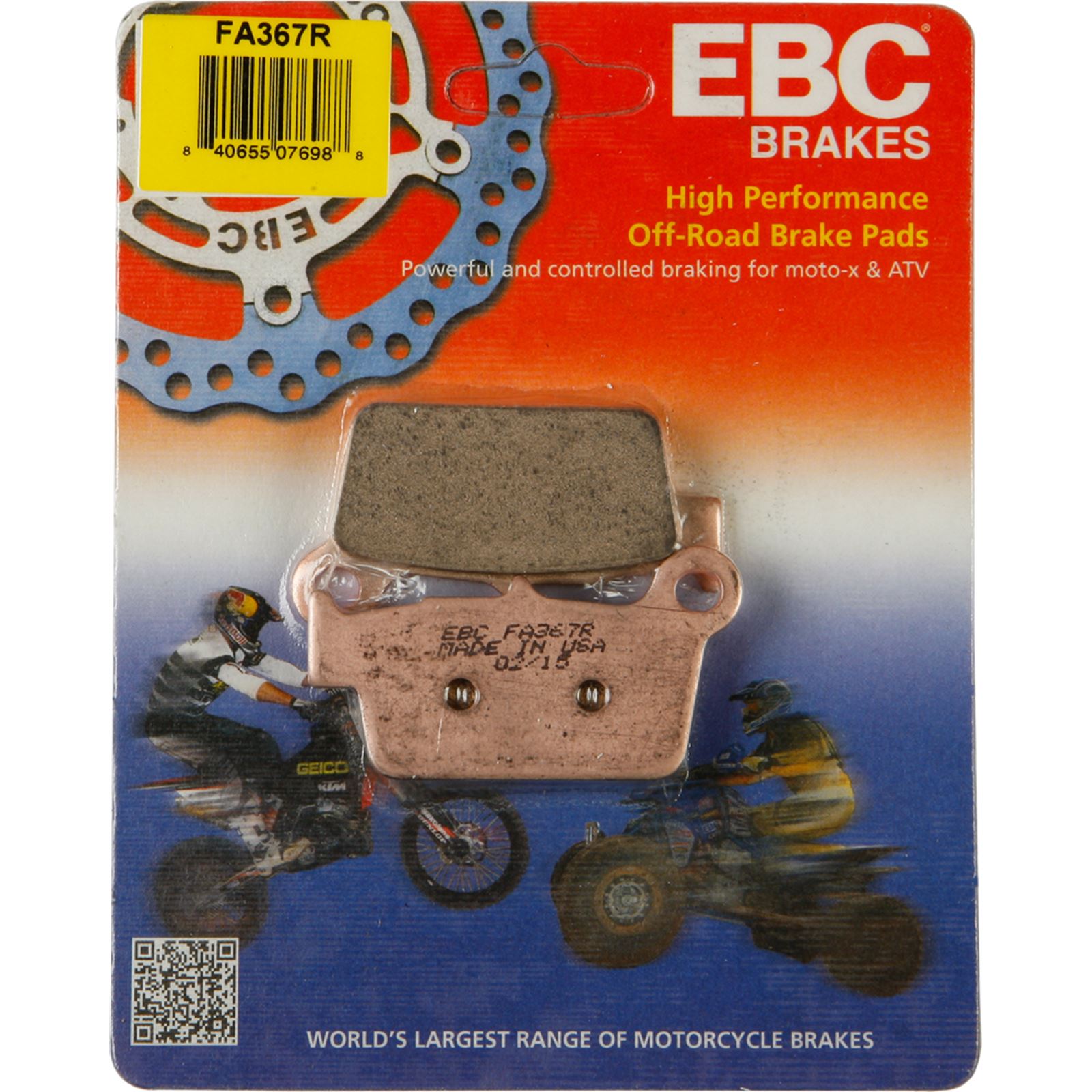 EBC Brakes Sintered HH Brake Pads - Motorcycle, ATV / UTV