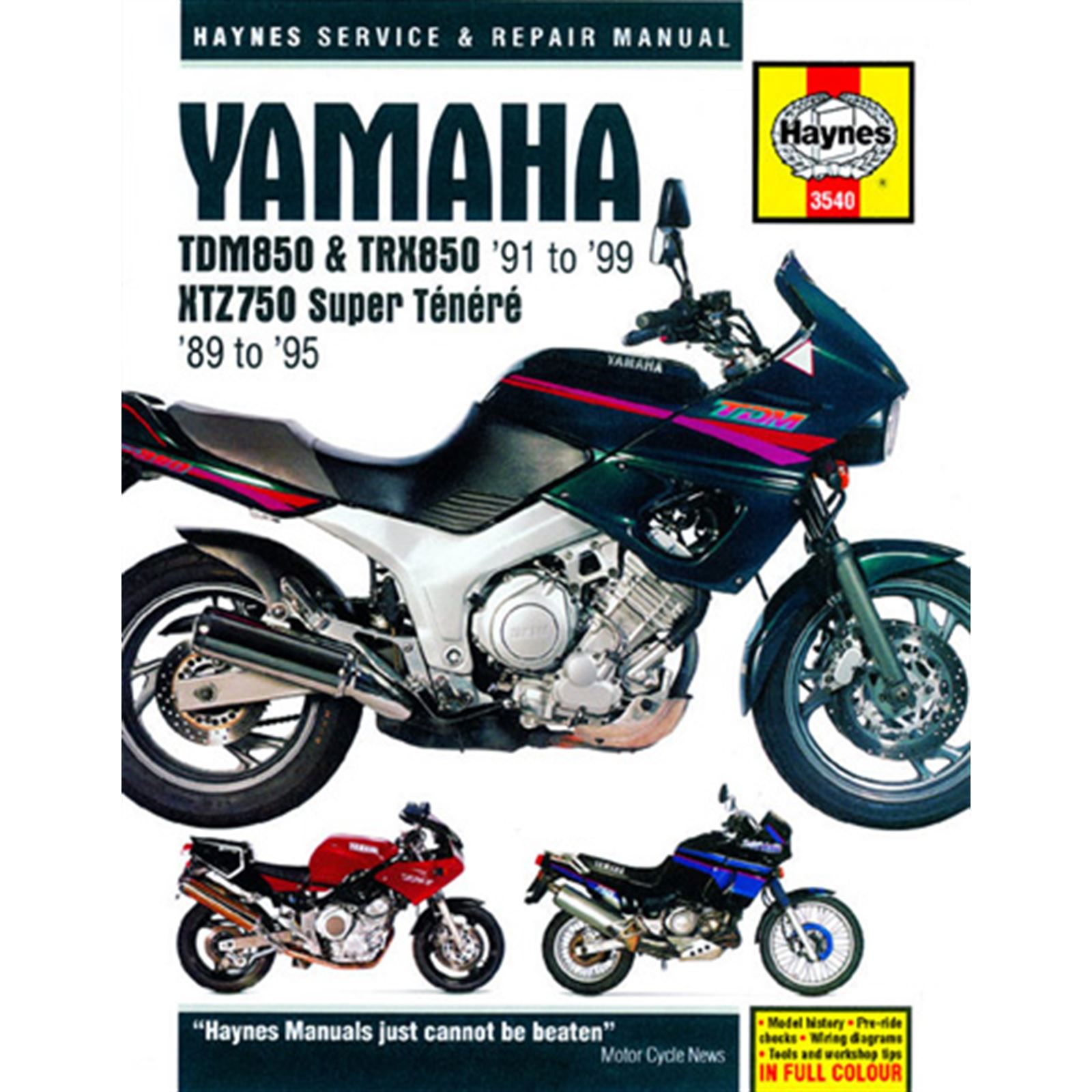 Haynes Manuals Service and Repair Manual for Yamaha