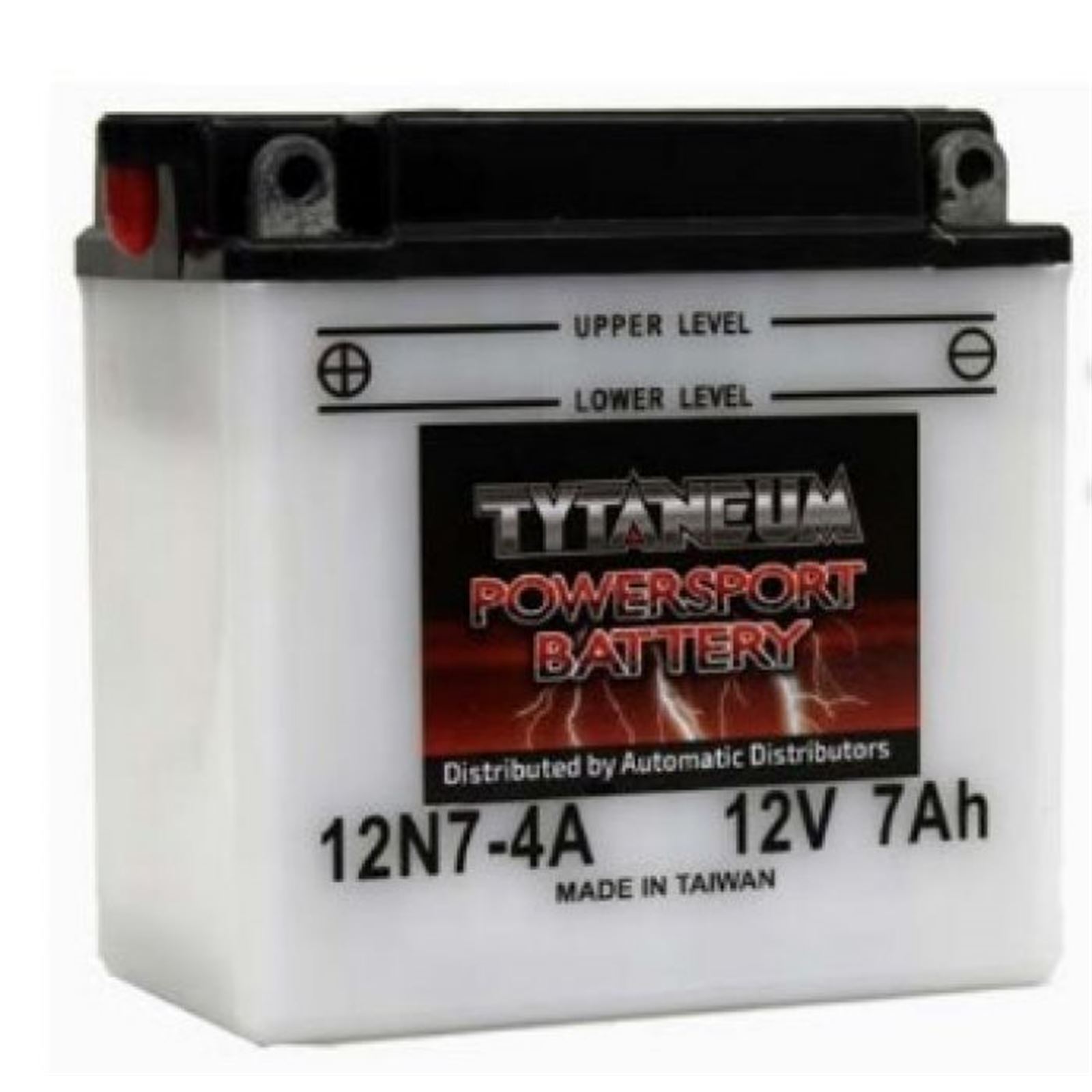 Tytaneum Powersport Battery 12N12A-4A-1, with Acid