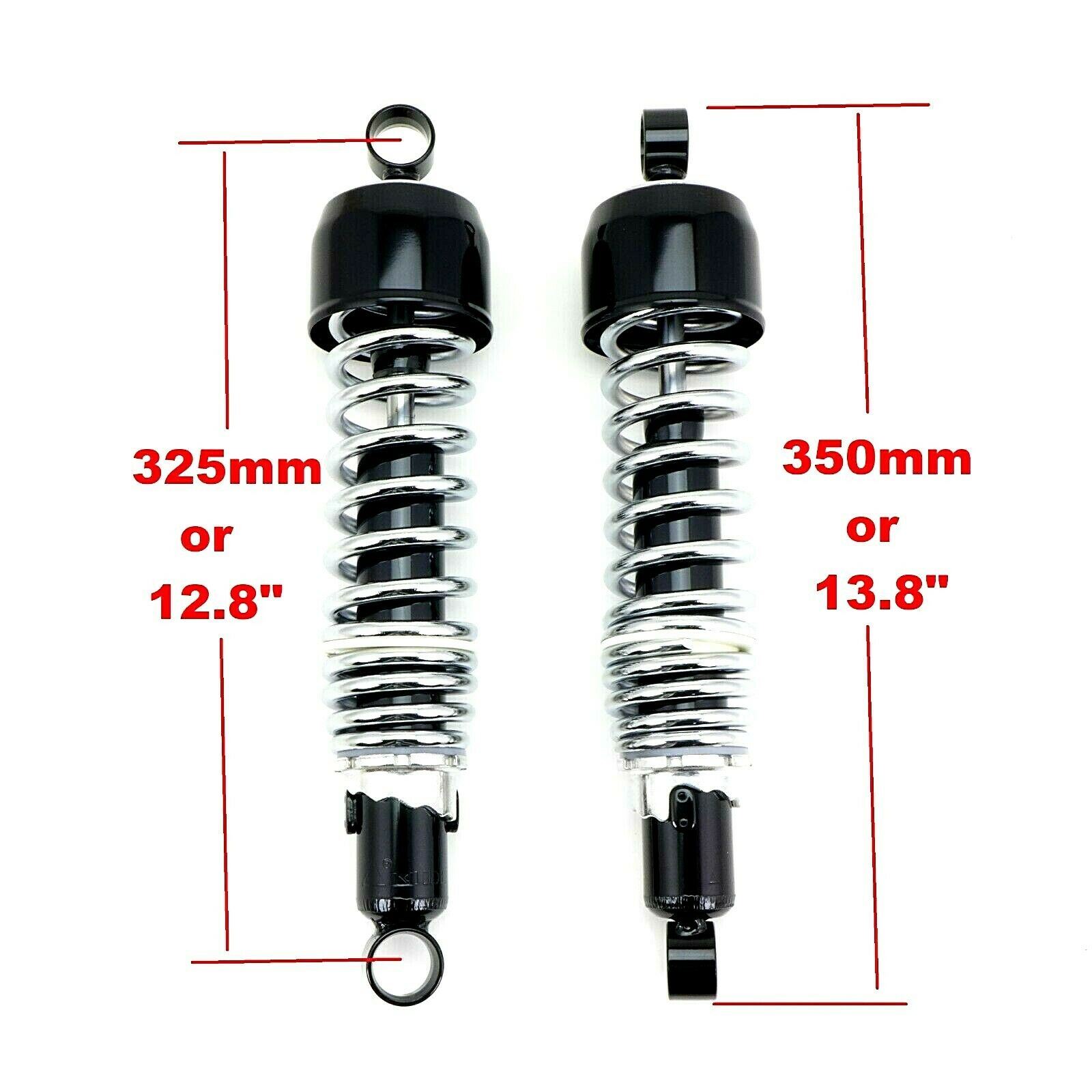 EMGO Shorty Shocks - 290mm Eye To Eye - Black/Chrome - 17-05701