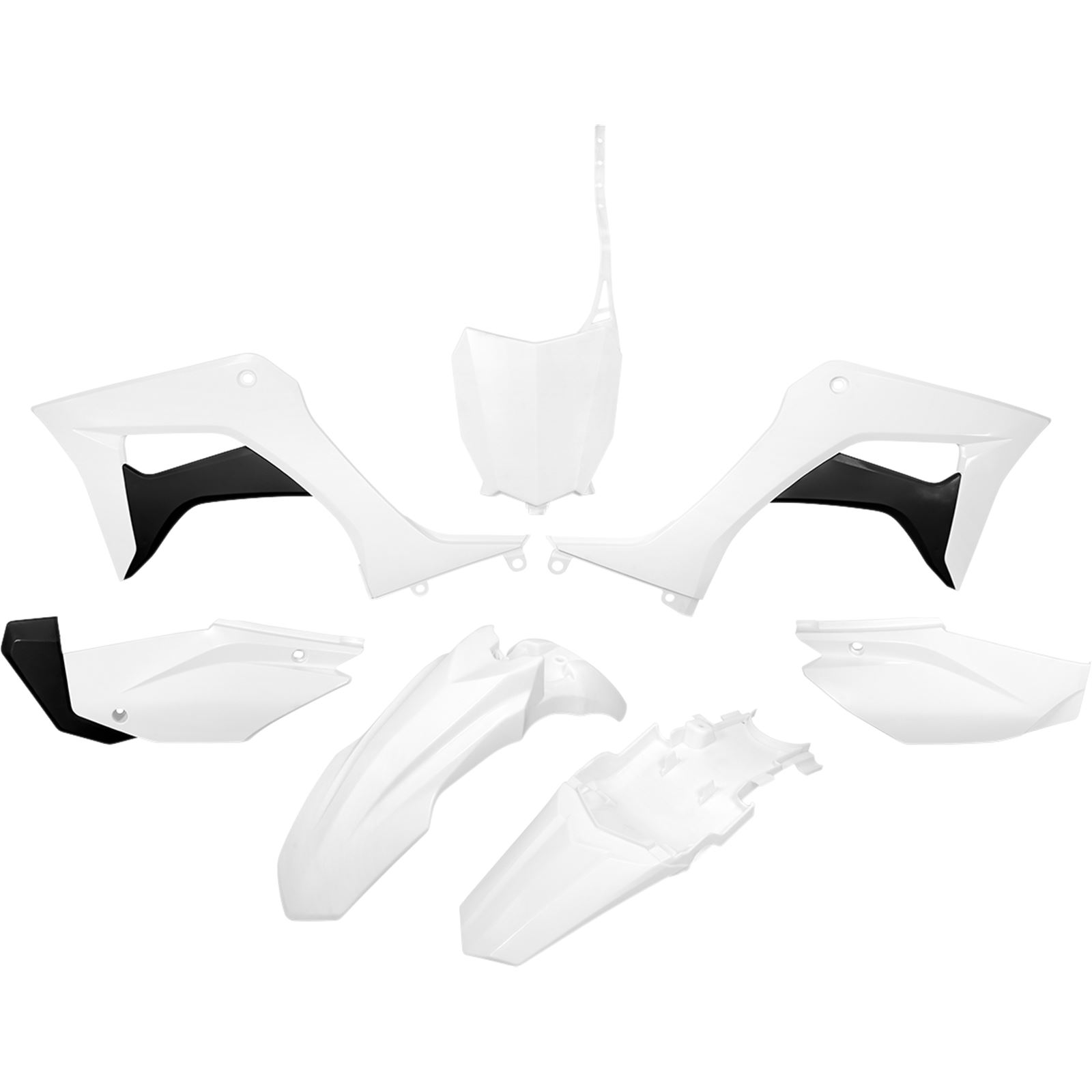 Ufo Plastics Replacement Body Kit White Black Crf Motorcycle Atv Utv Powersports