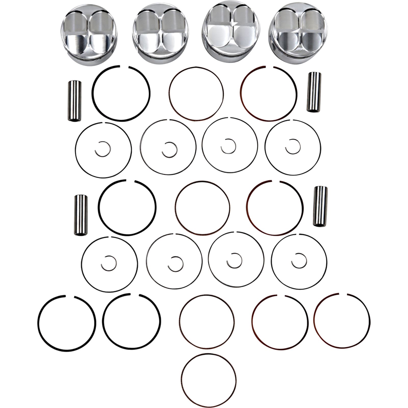 J.E. Pistons Piston Kit for Kawasaki ZX 750 P Ninja ZX 7R 1996