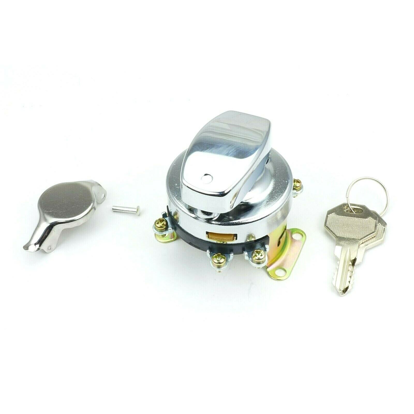 2FastMoto Harley Ignition Switch Original Style Briggs Lock Chrome