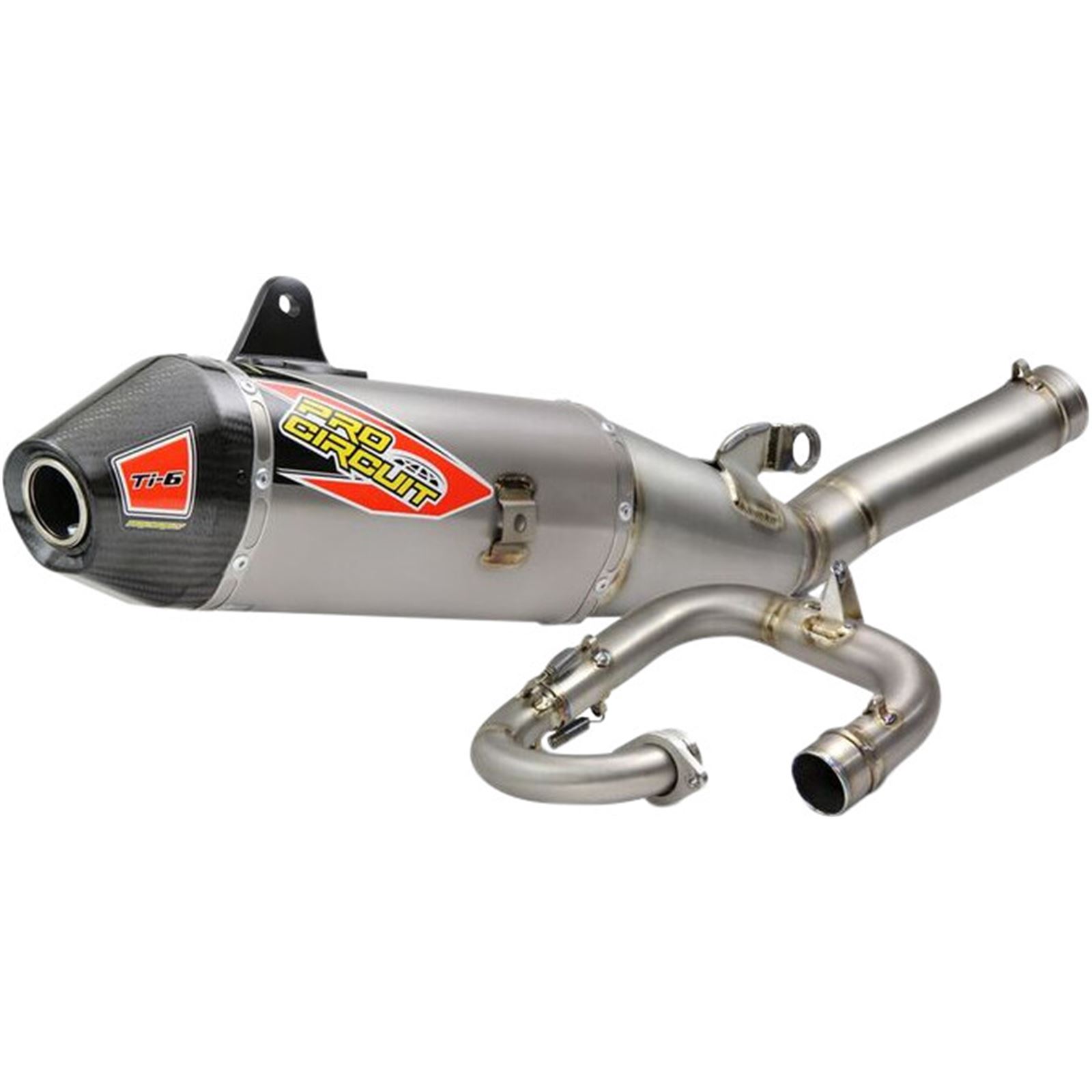 Pro Circuit Ti-6 Titanium Exhaust System with Carbon End Cap - for Yamaha YZ450F