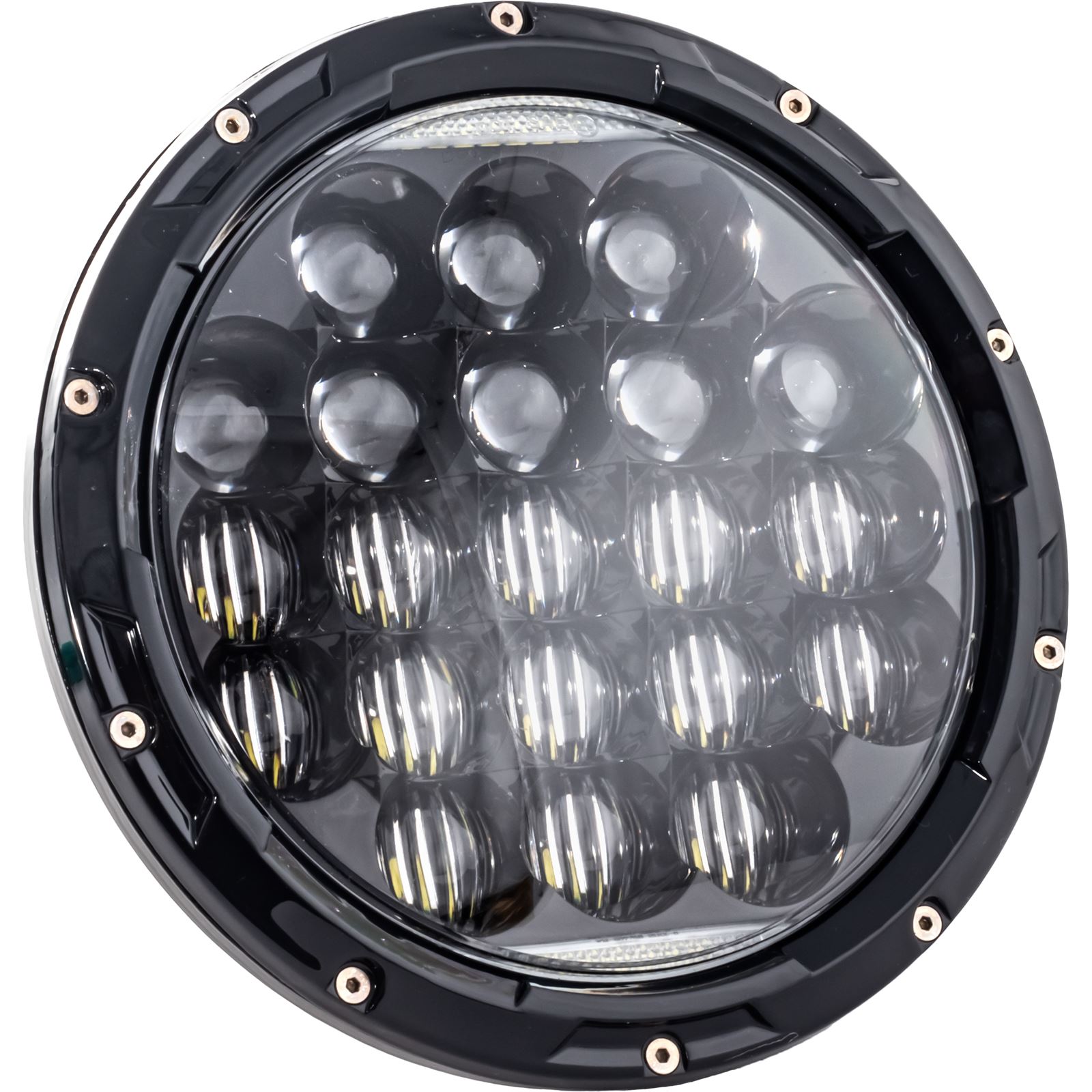 Letric Lighting Co. 7" LED Multi-Mini Headlamps for Indian - Aggressive, Black