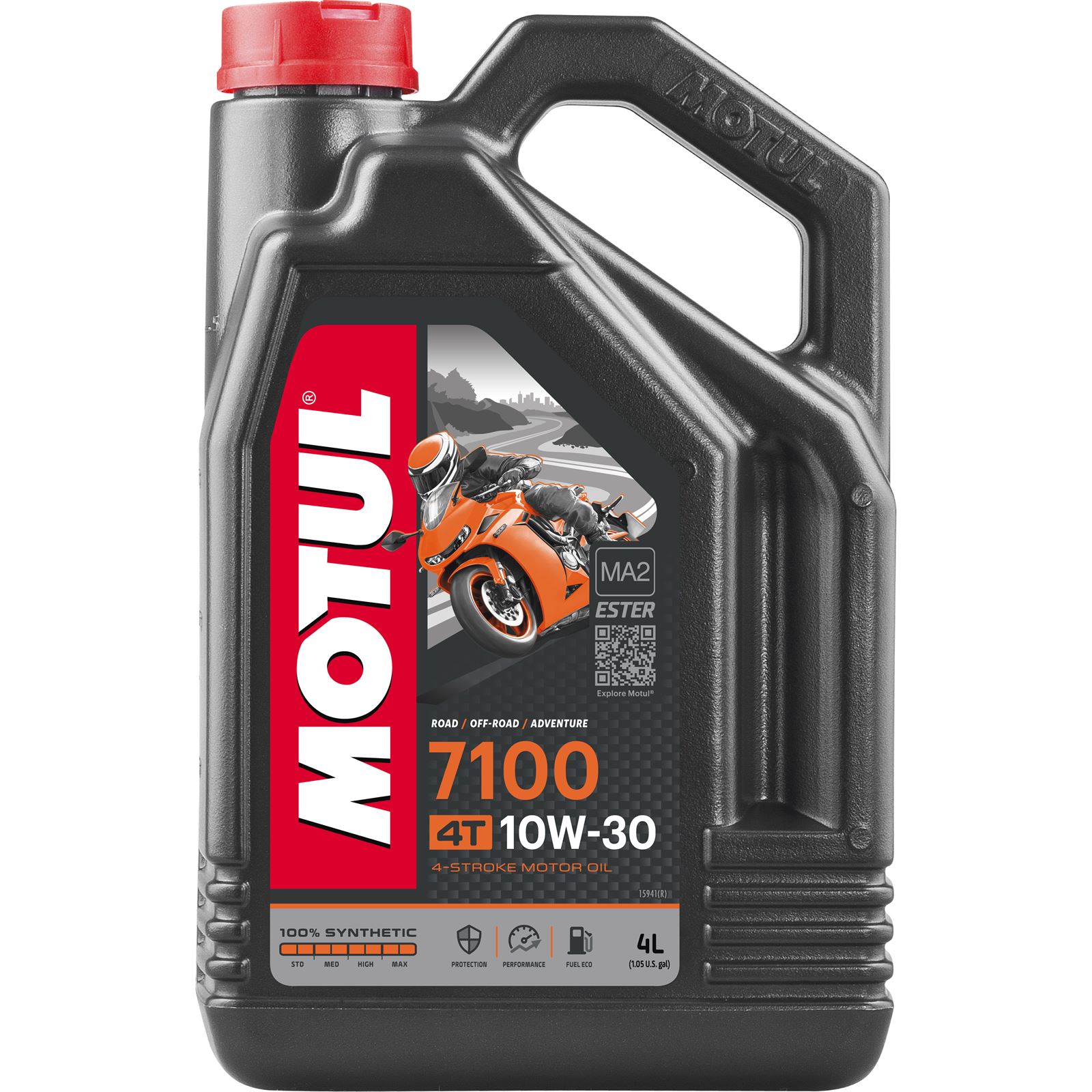 Motul 7100 4T Synthetic Oil 10W30, 4 liter