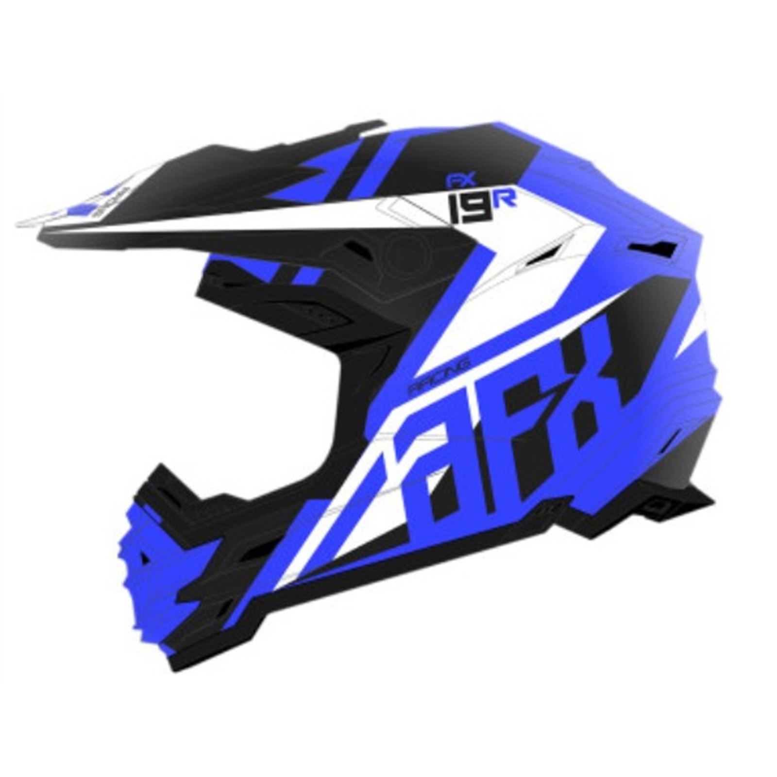 AFX FX-19R Helmet - Racing - Matte Blue - Medium