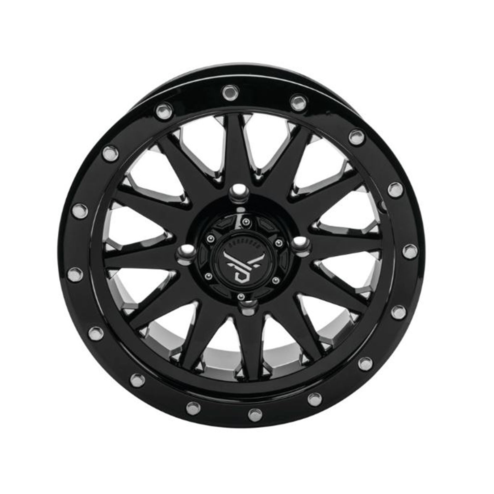 Quadboss Wagon Wheel 14x7, 4/137, 5+2, Black/Milled