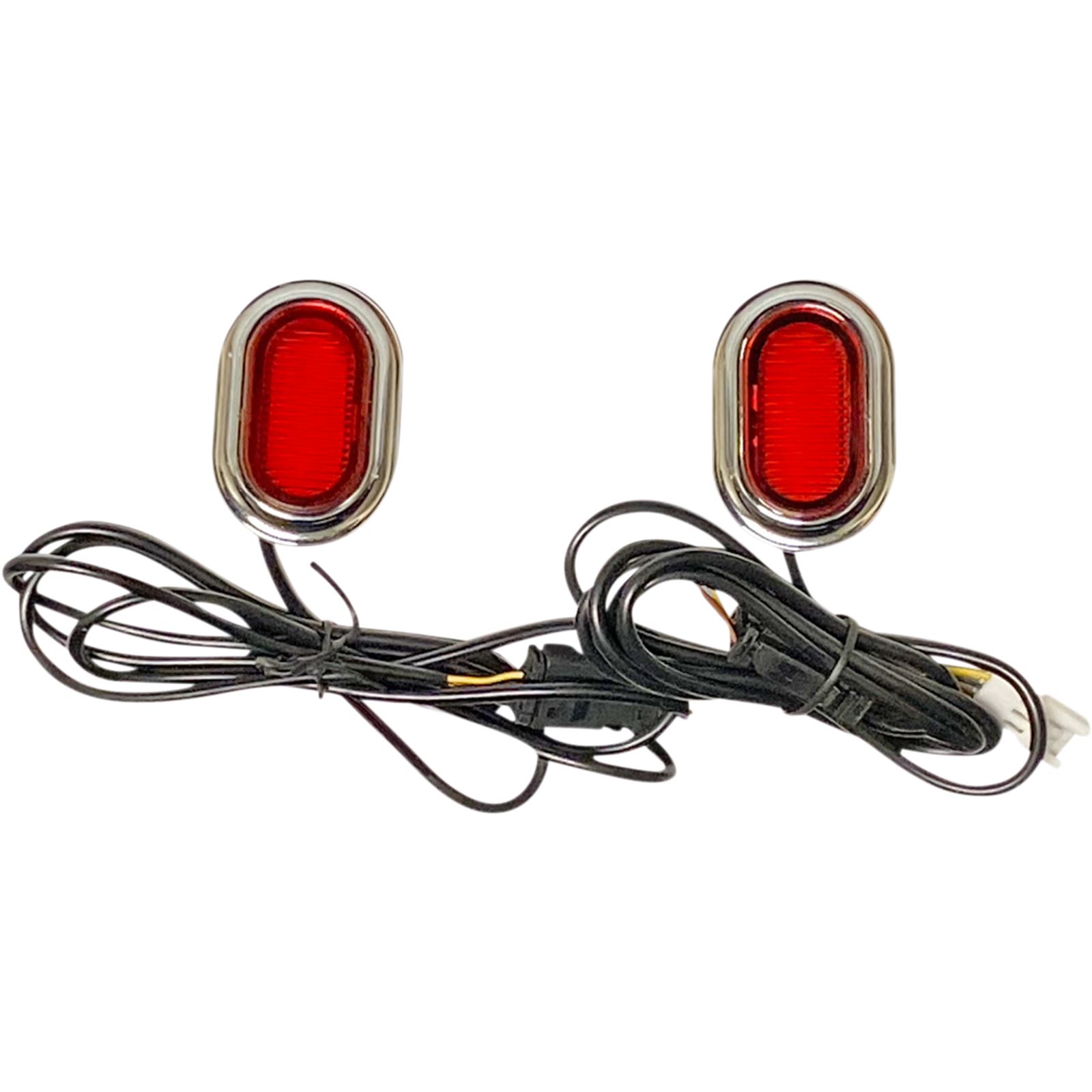 Custom Dynamics Antenna Grommet Light - Red Lens - Chrome - Motorcycle ...