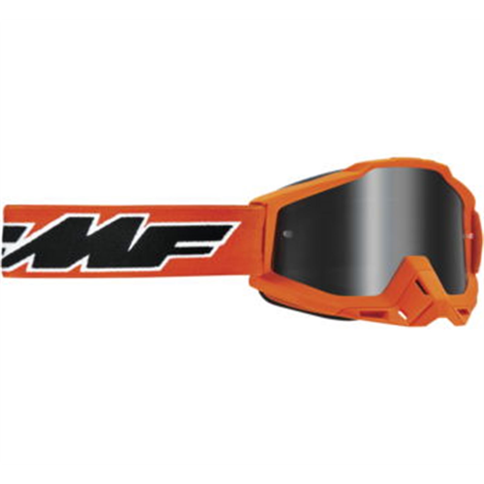 FMF Racing PowerBomb Sand Goggles - Rocket Orange with Smoke Lens