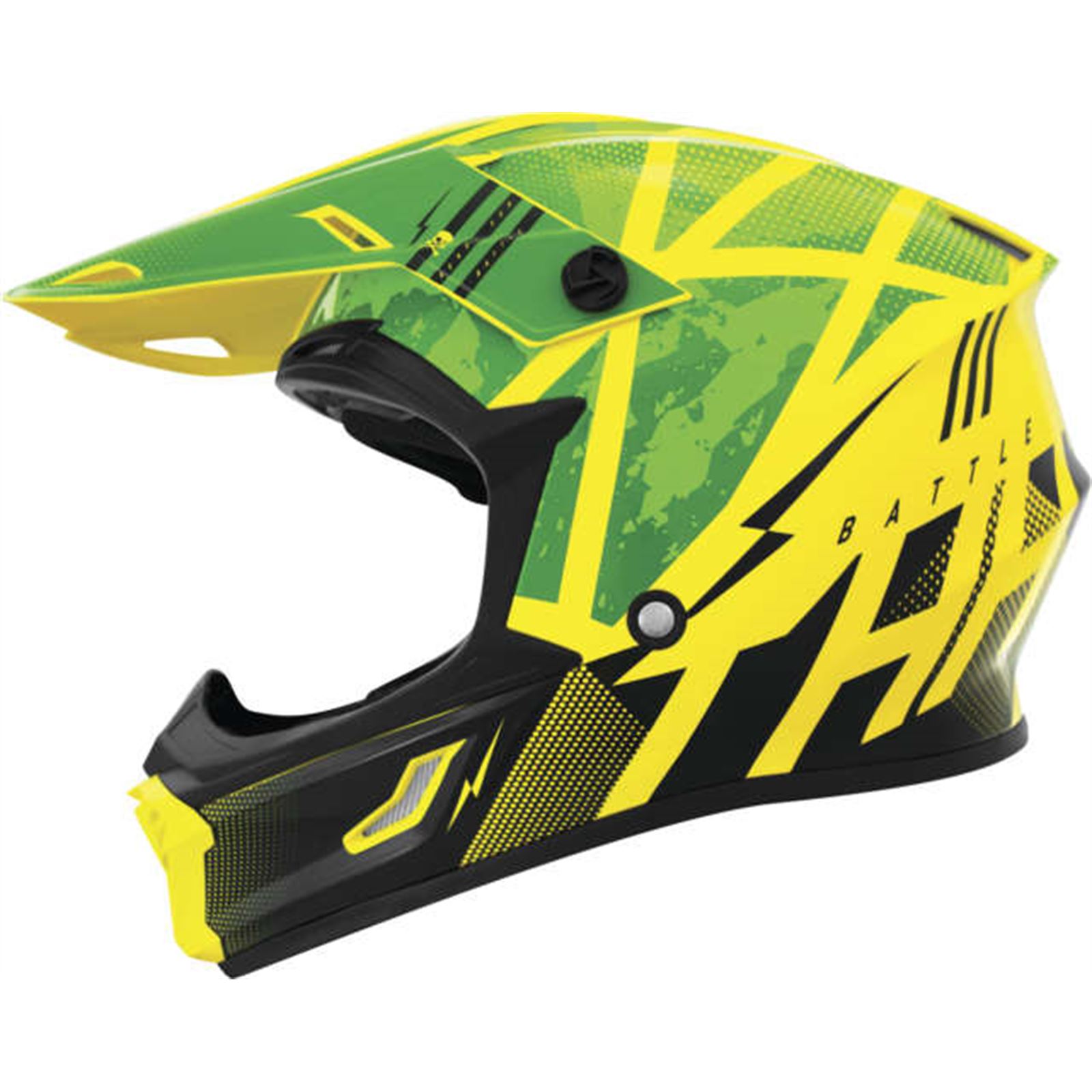 THH Helmets T710X Battle Helmet Green/Black - Large