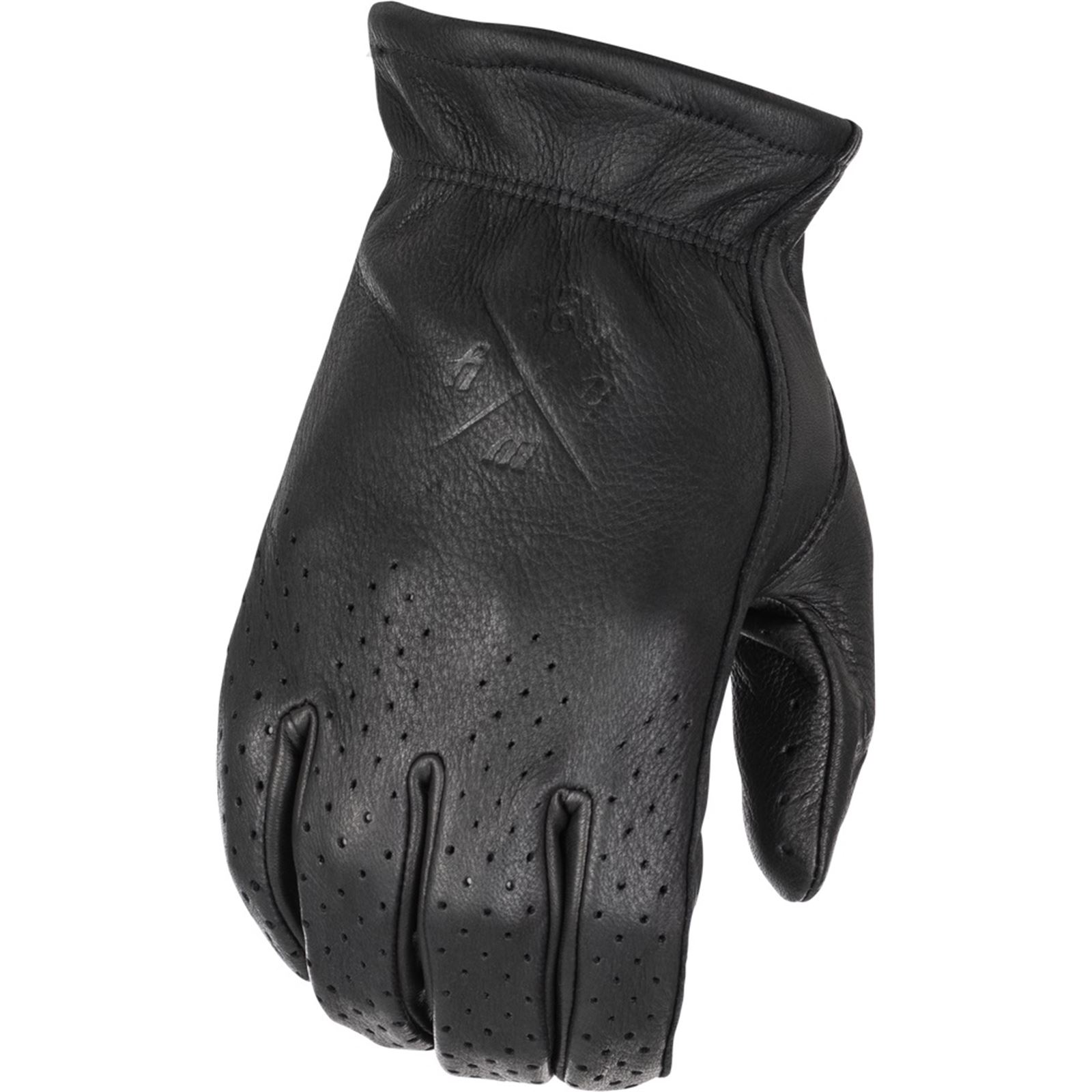 Highway 21 Louie Perforated Gloves - Black - X-Small