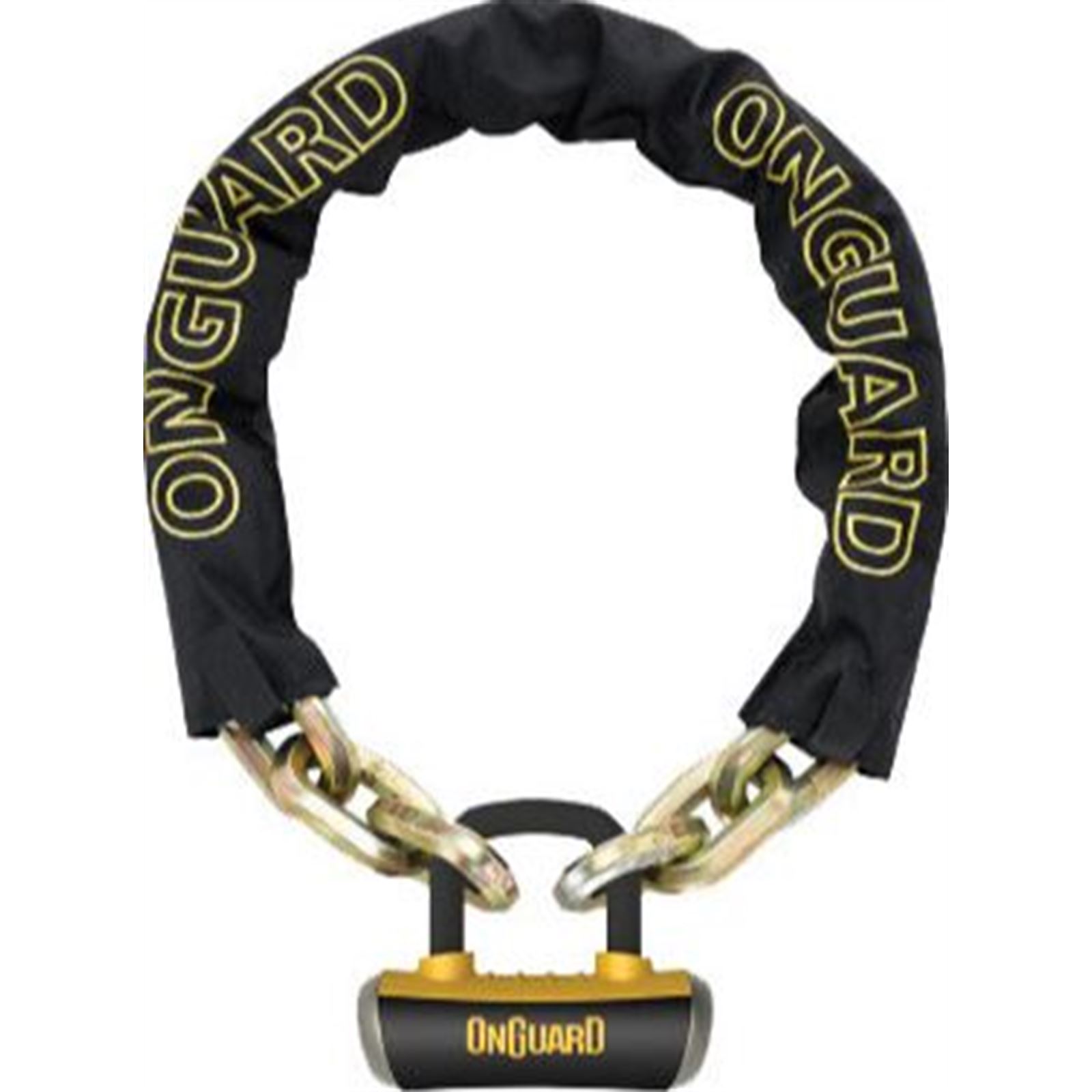 Onguard Beast 8016L Chain With U-Lock - Black/Yellow - 6'