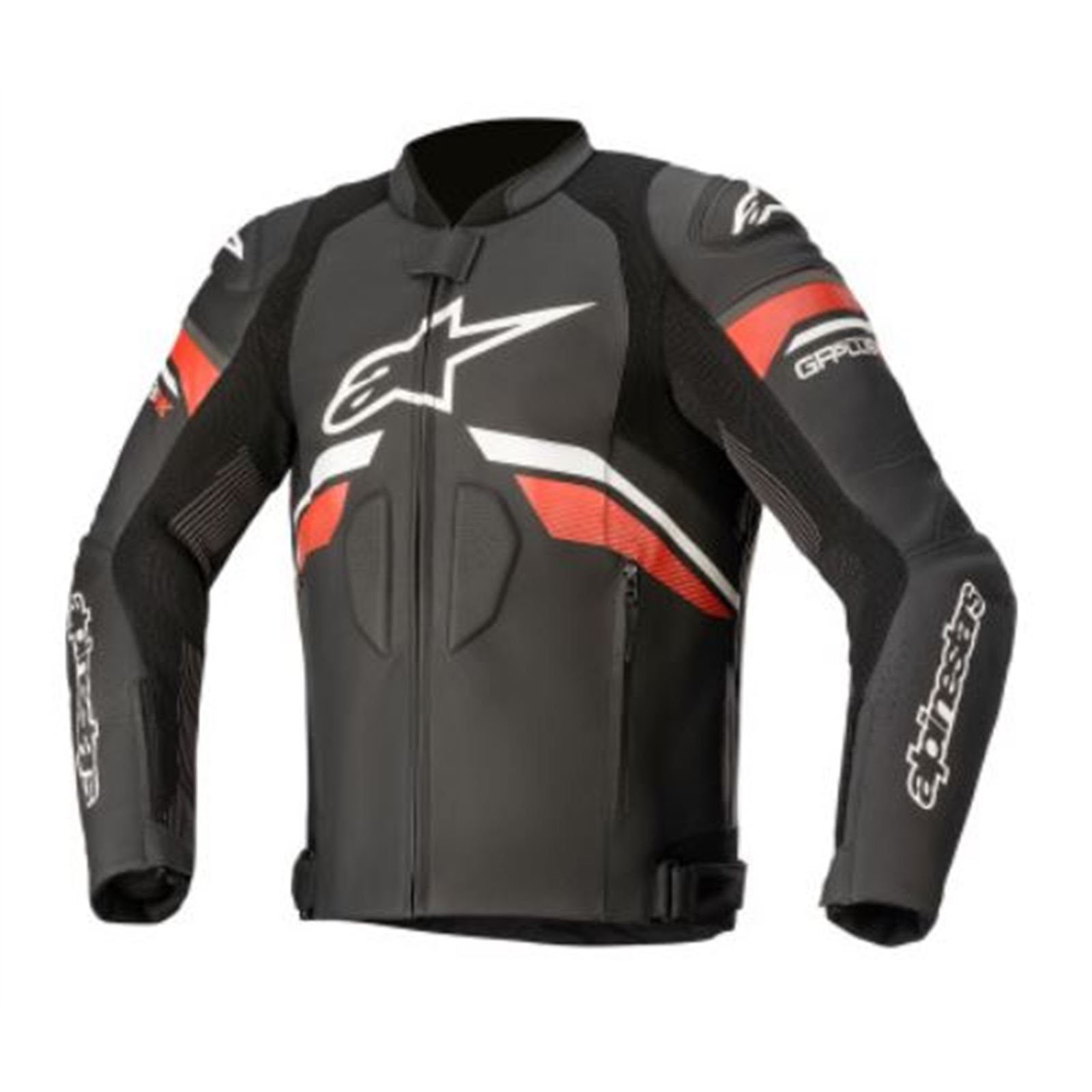 Alpinestars GP Plus R V3 Rideknit Leather Jacket (60) (Black/White/Bright Red)