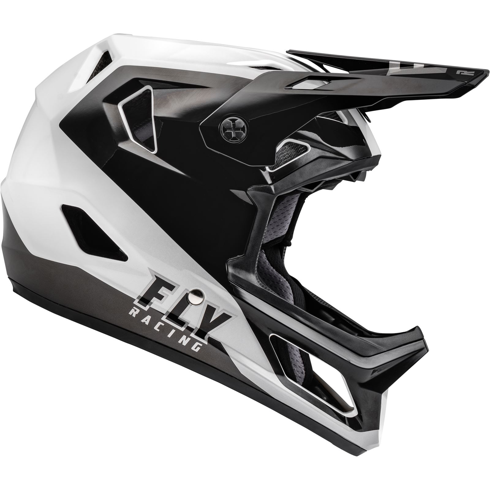 Fly Racing Rayce Bike eBike BMX Helmet Black / White Large