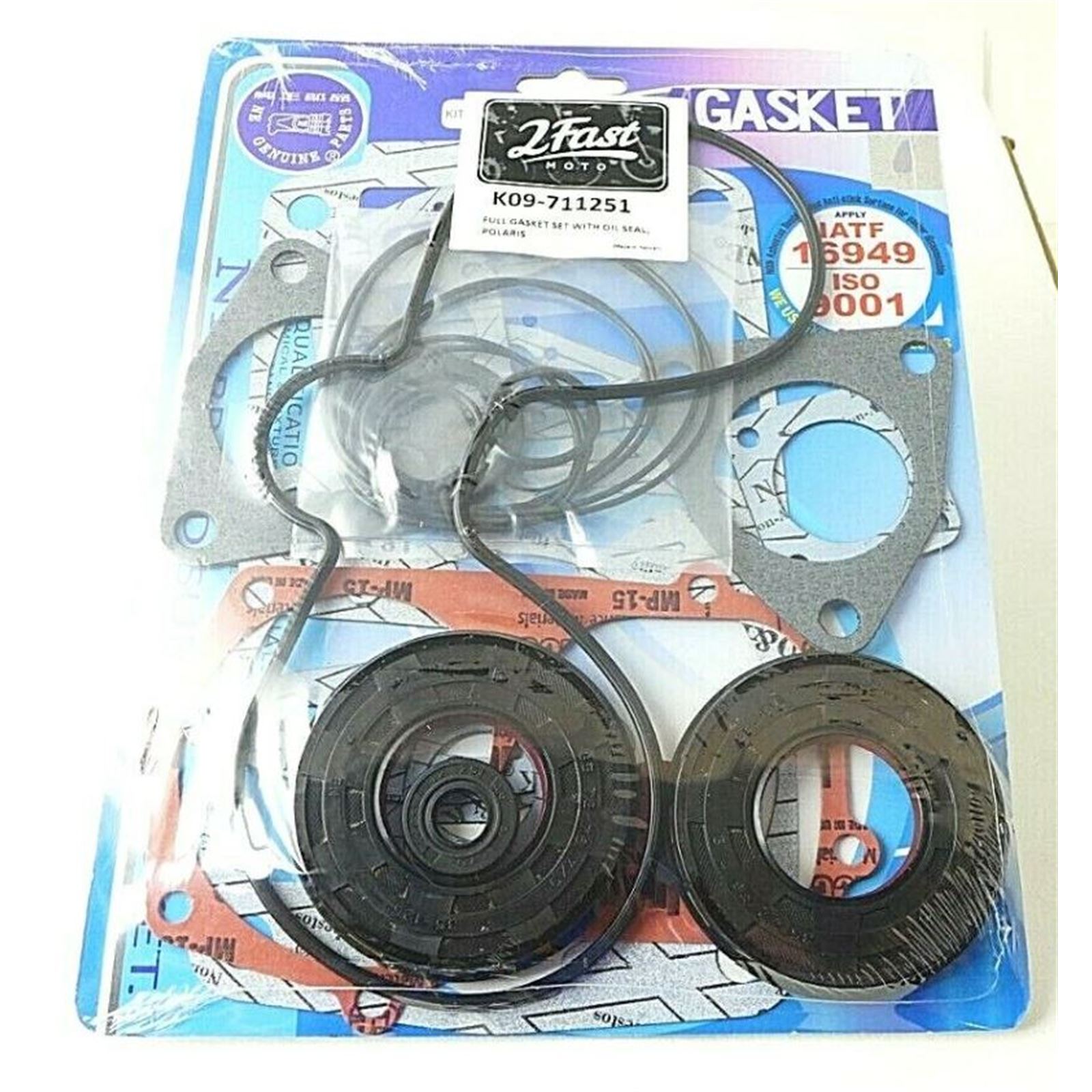 2FastMoto Full Gasket Set With Oil Seal For Polaris 600 Series 