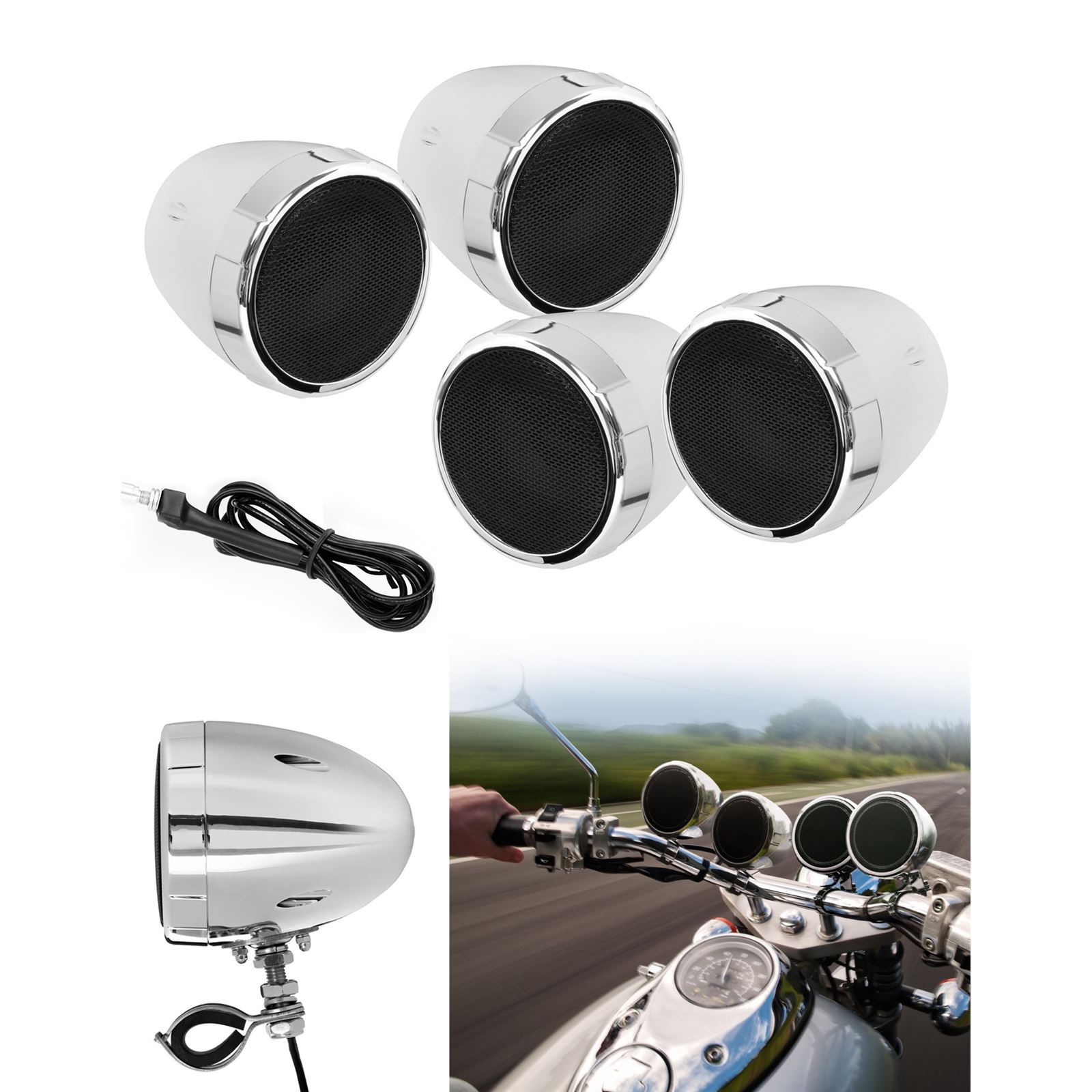 1000 watt best sale bluetooth motorcycle speakers