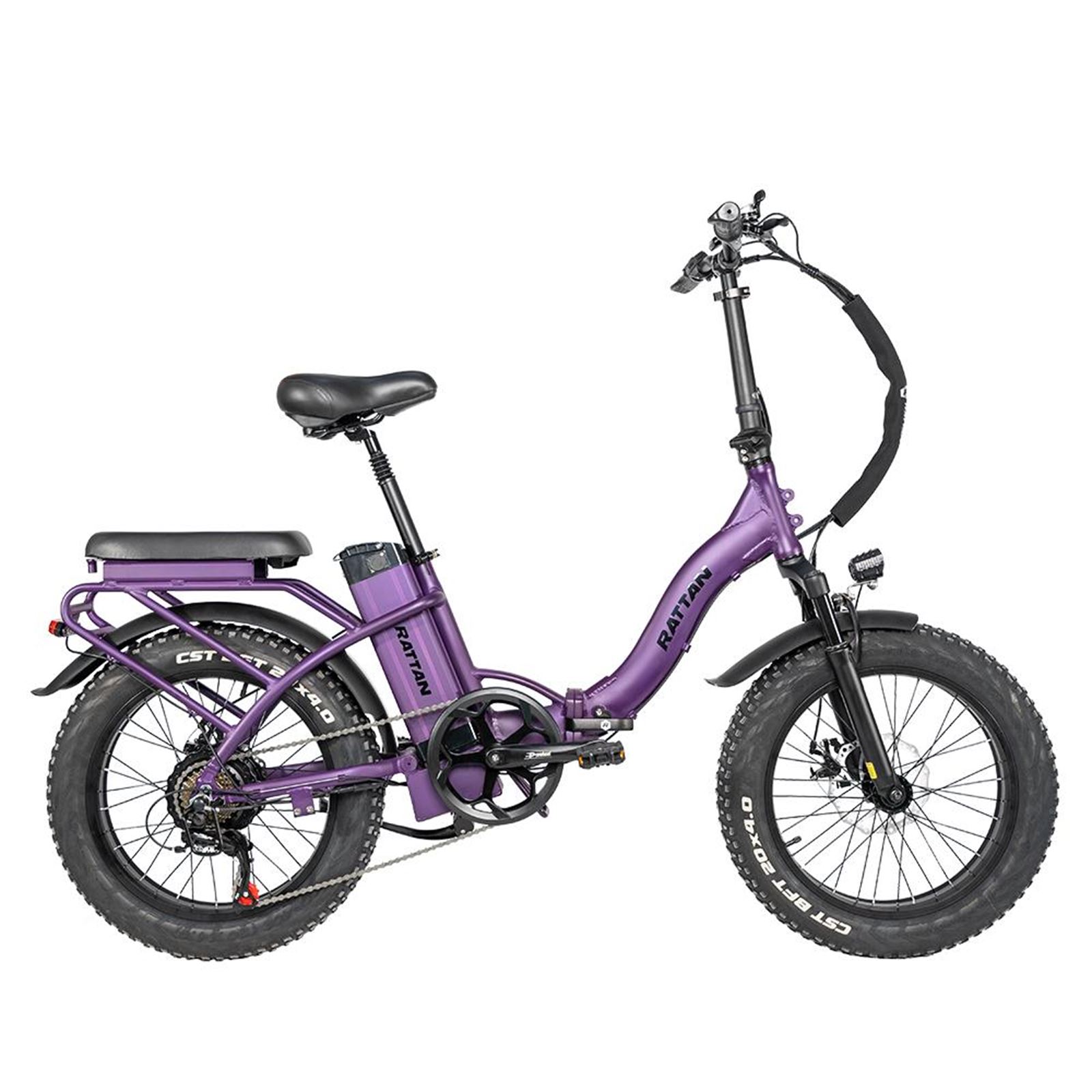 purple fat tire bike